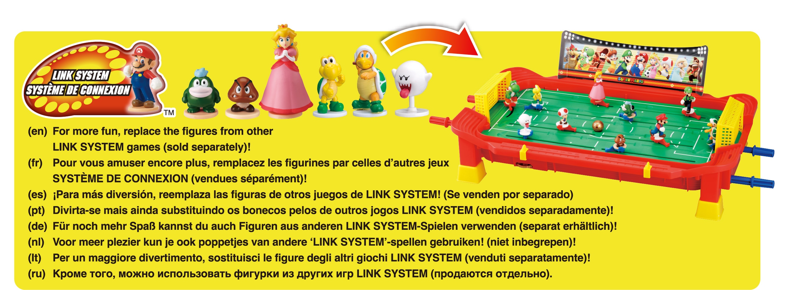 Juego de mesa Super Mario Football Striker Epoch Games 7