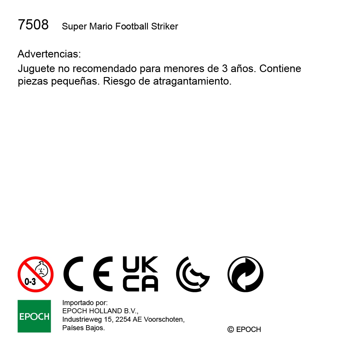 Juego de mesa Super Mario Football Striker Epoch Games 10