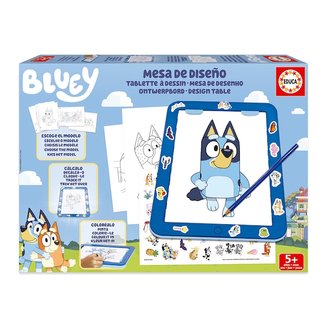 Juego educativo Mesa de diseño Bluey Educa