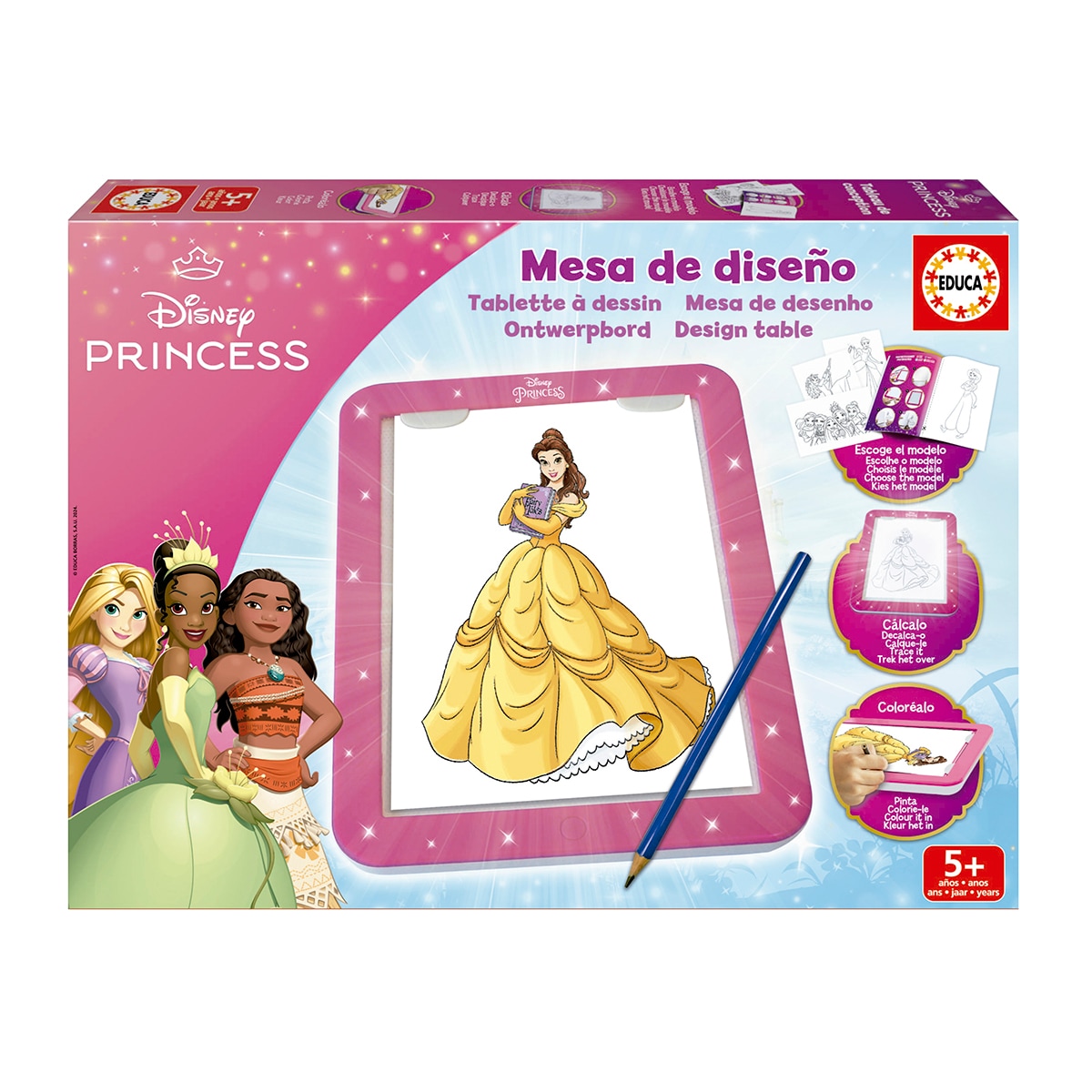 Juego educativo Mesa de diseño Disney Princess Educa 1