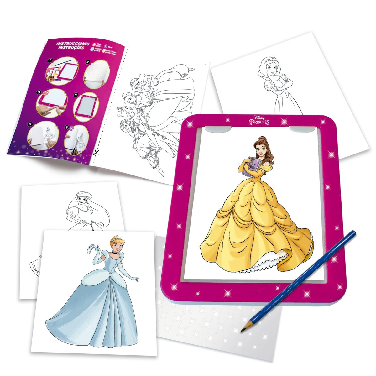 Juego educativo Mesa de diseño Disney Princess Educa 2