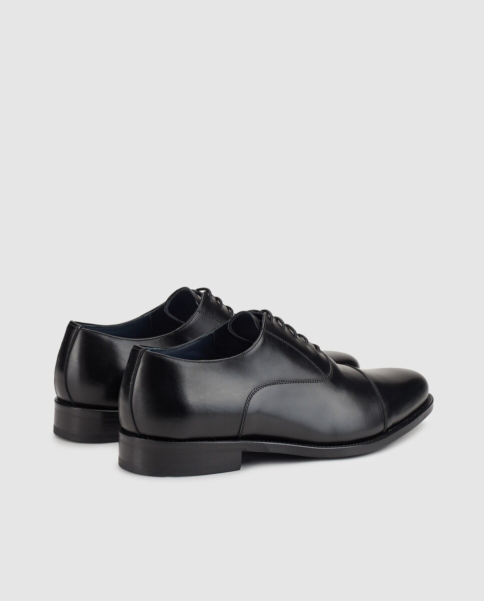 Sapatos com atacadores de homem Emidio Tucci de pele em preto Preto-3