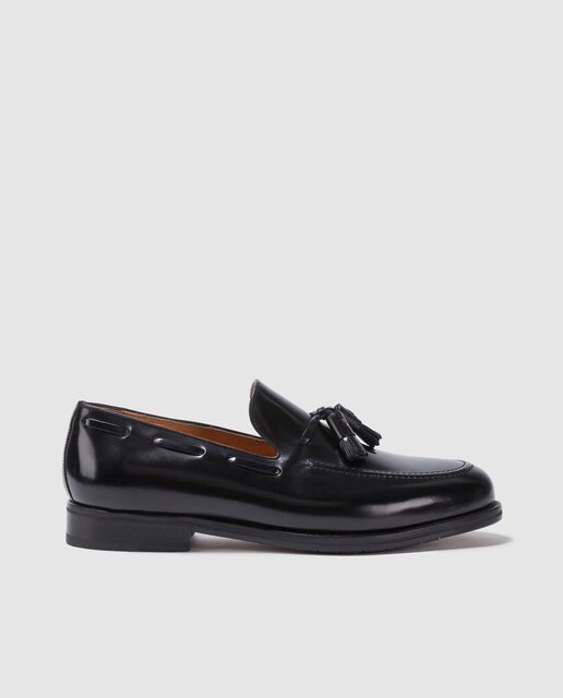 Mocasines de hombre Emidio Tucci en piel de color negro