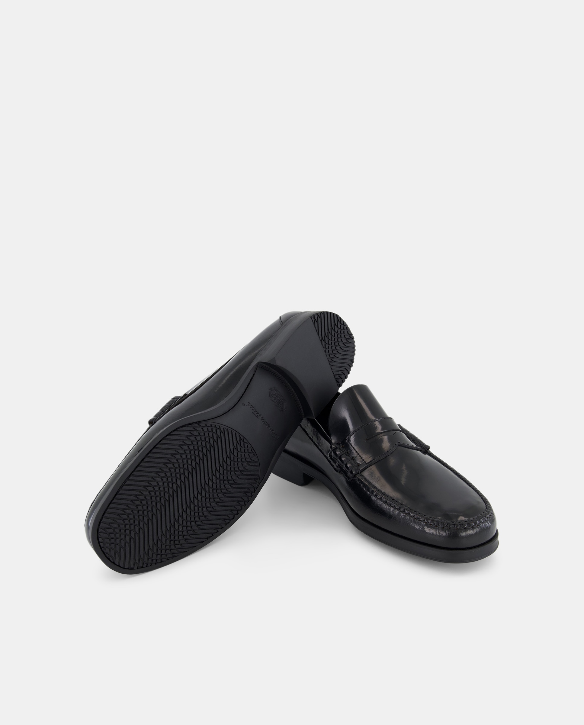 Mocassins de homem Emidio Tucci em pele pretos Preto-4