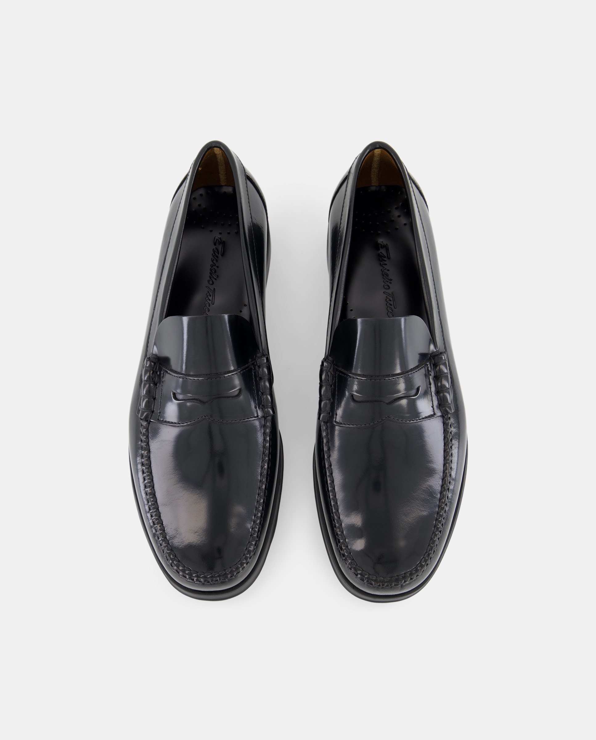 Mocassins de homem Emidio Tucci em pele pretos Preto-6