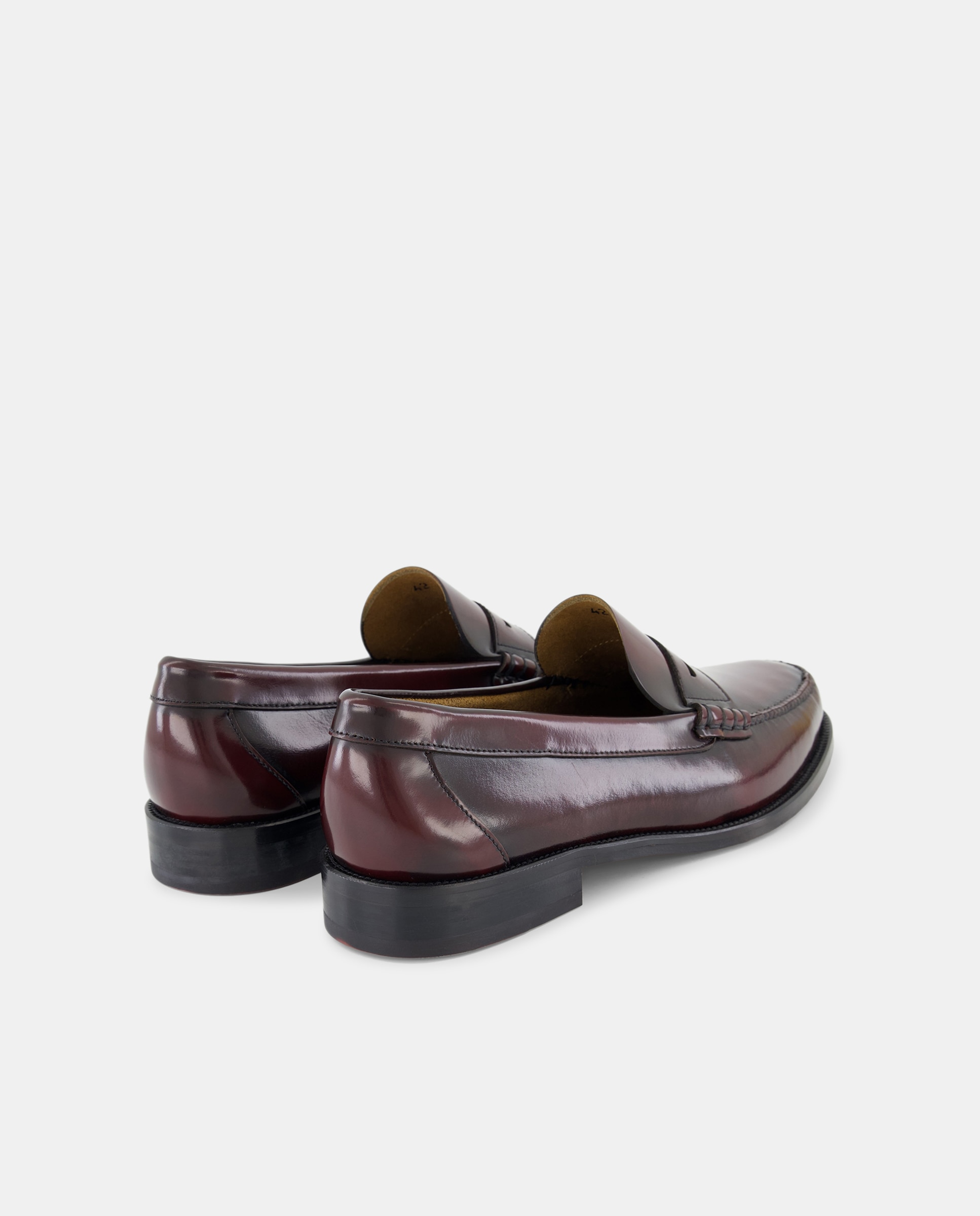 Mocassins de homem de Emdio Tucci em pele cor Bordeaux Bordeaux-5