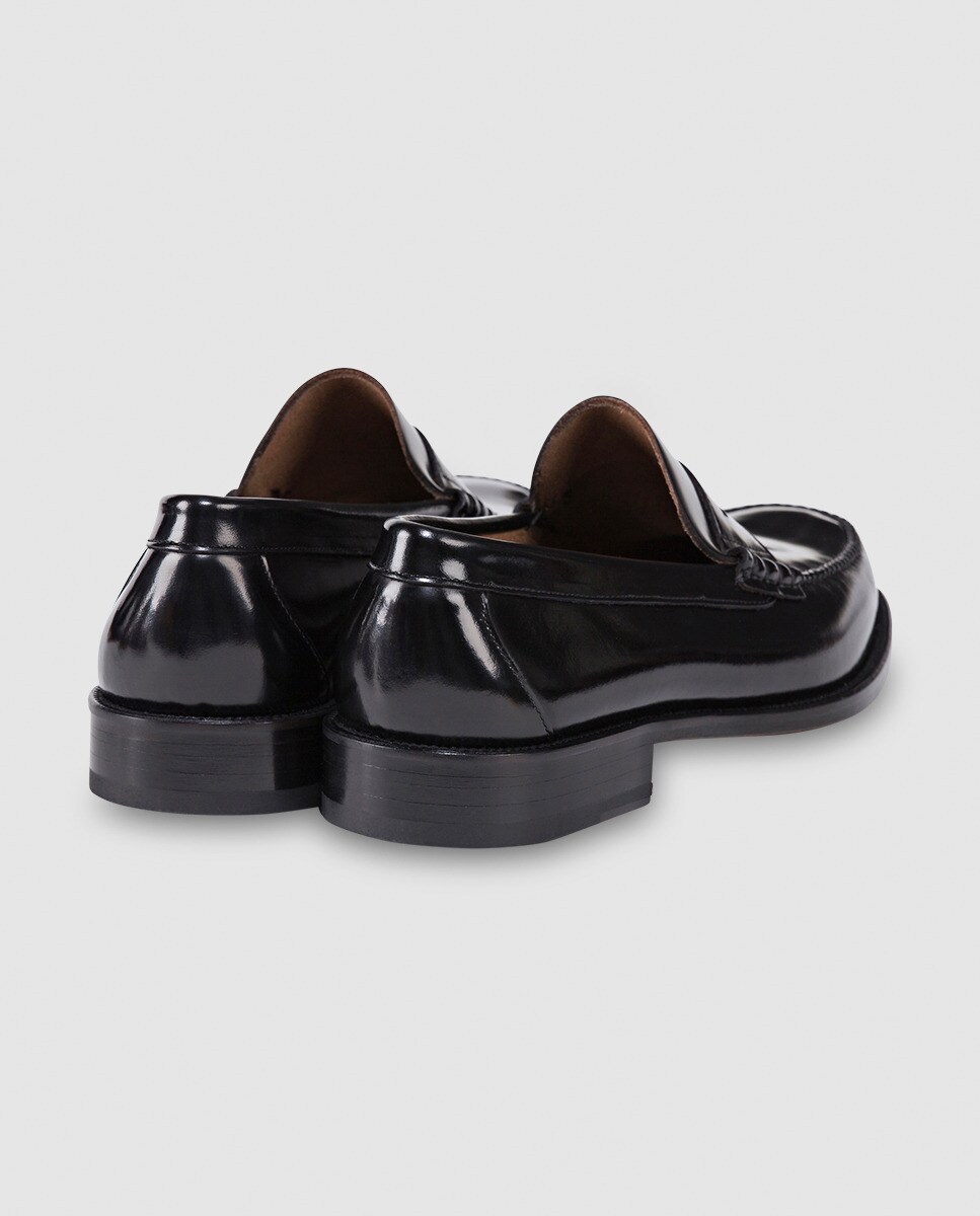 Mocassins de homem Emidio Tucci em pele cor preto Preto-3