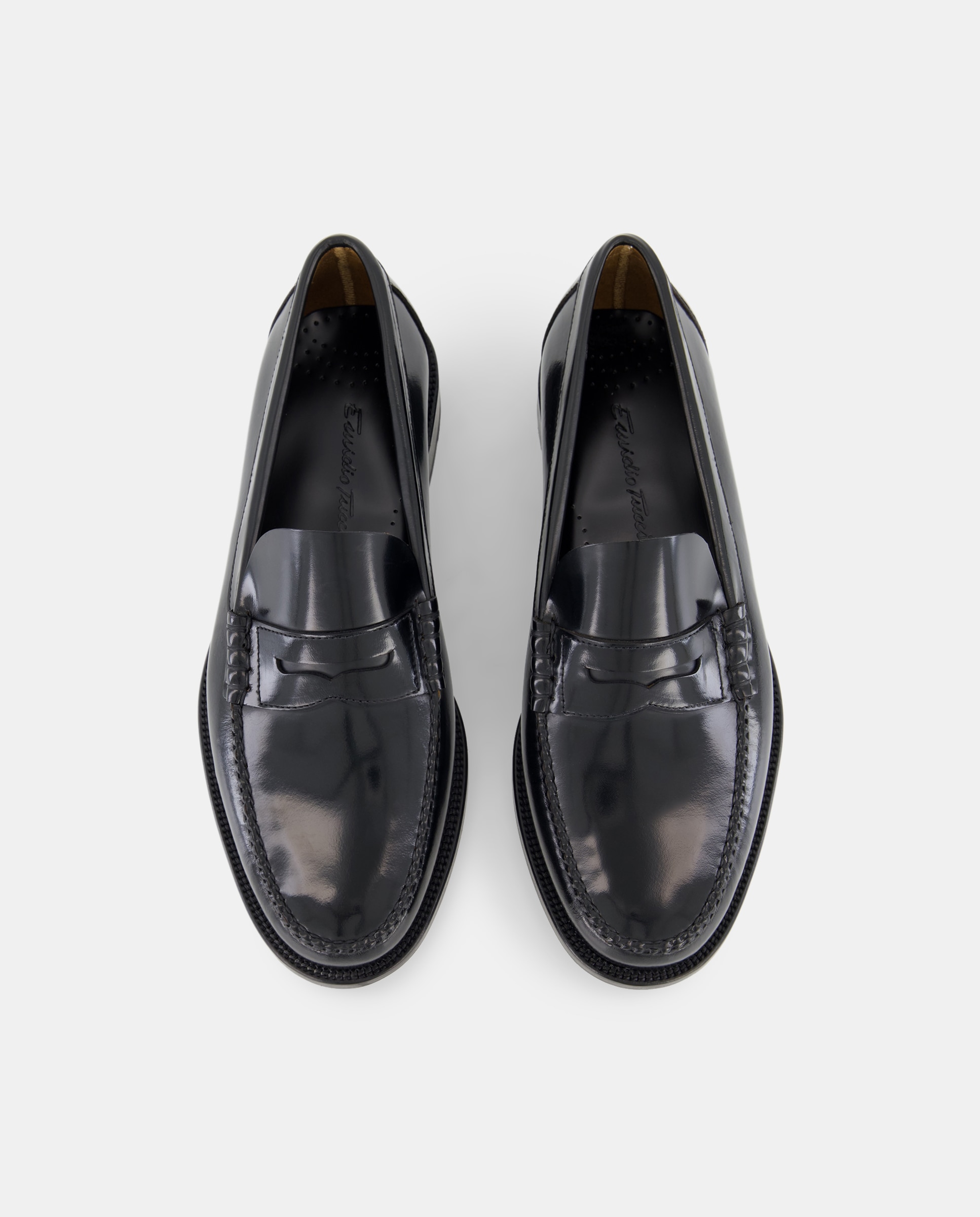 Mocassins de homem Emidio Tucci em pele cor preto Preto-6