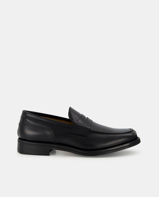 Mocasines de hombre en piel con antifaz