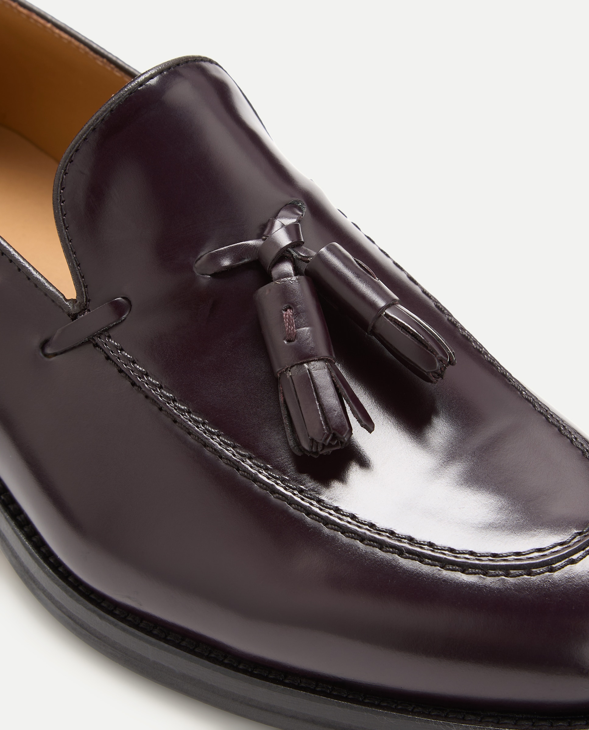 Mocassins com Borlas Vermelho/Grená-5
