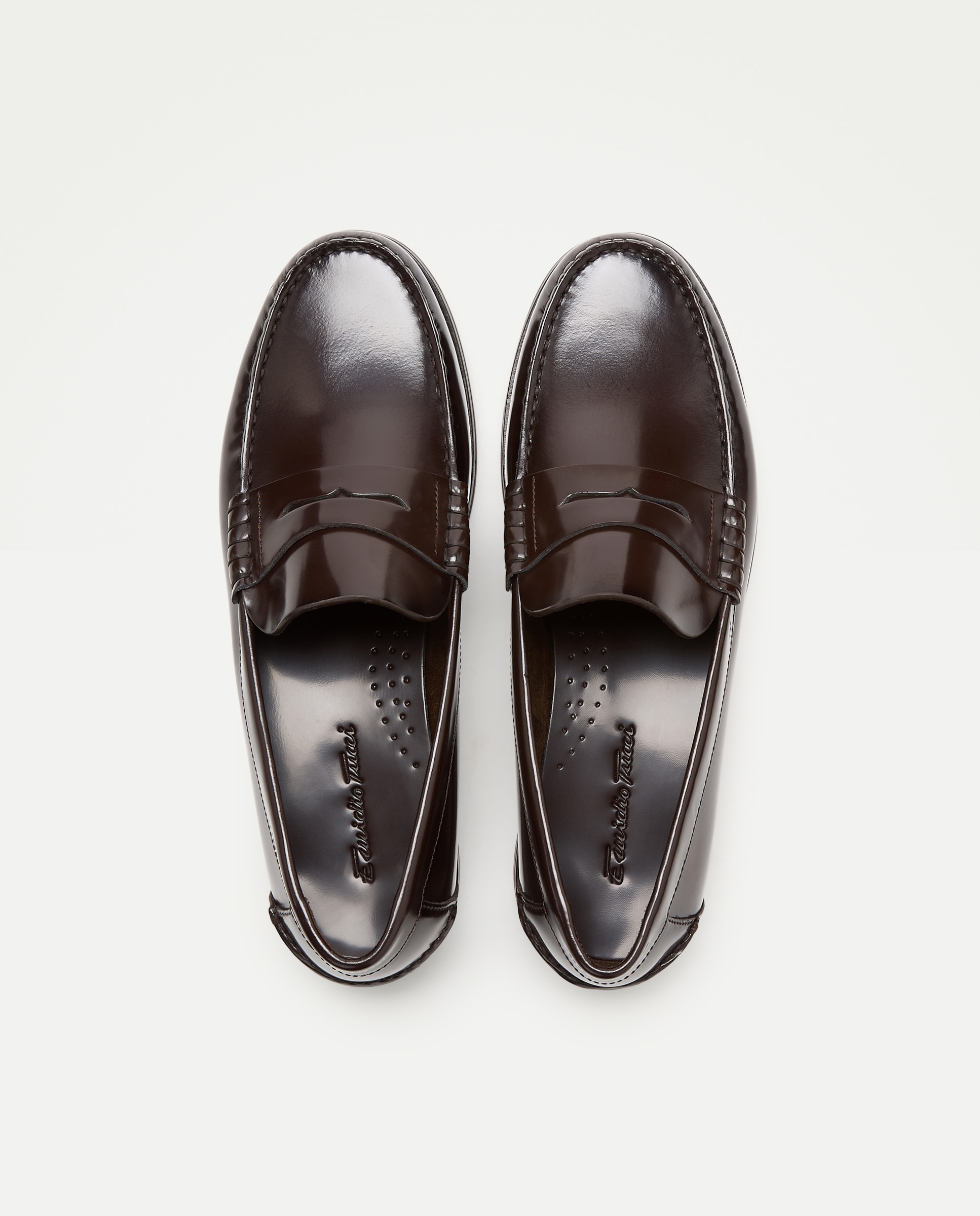 Mocasines de hombre con detalle de antifaz - Emidio Tucci - Marrón Marrón-4