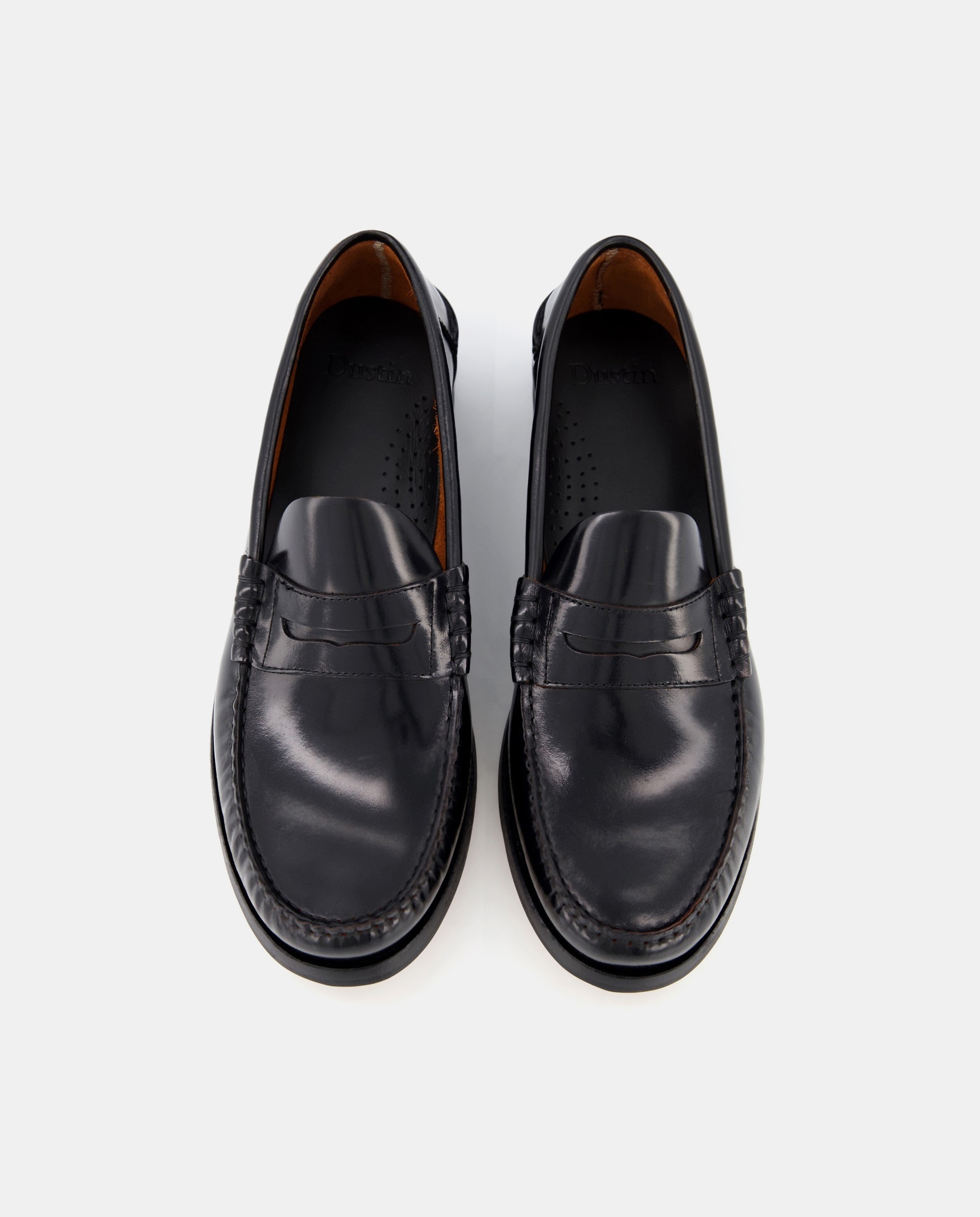 Mocassins com Bordão, Adorno de Travessão e em Pele - Preto Preto-4