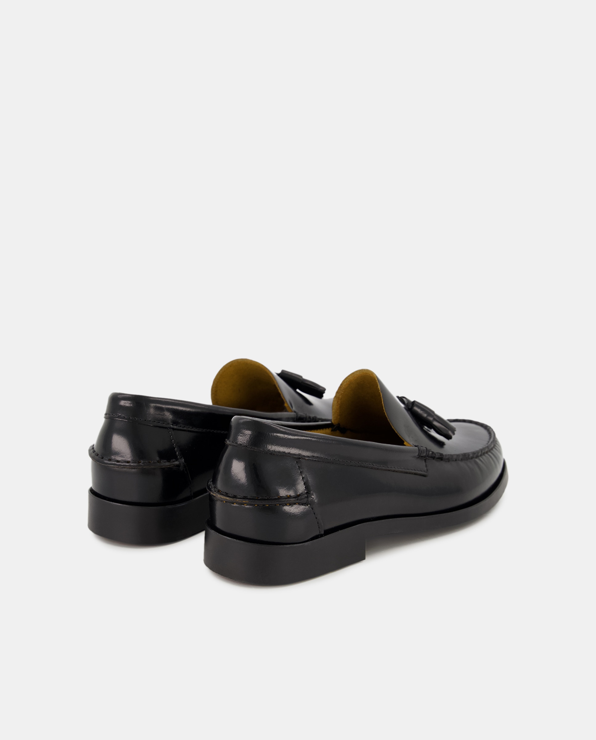 Mocasines de hombre en piel con borlas - Dustin - Negro Negro-3