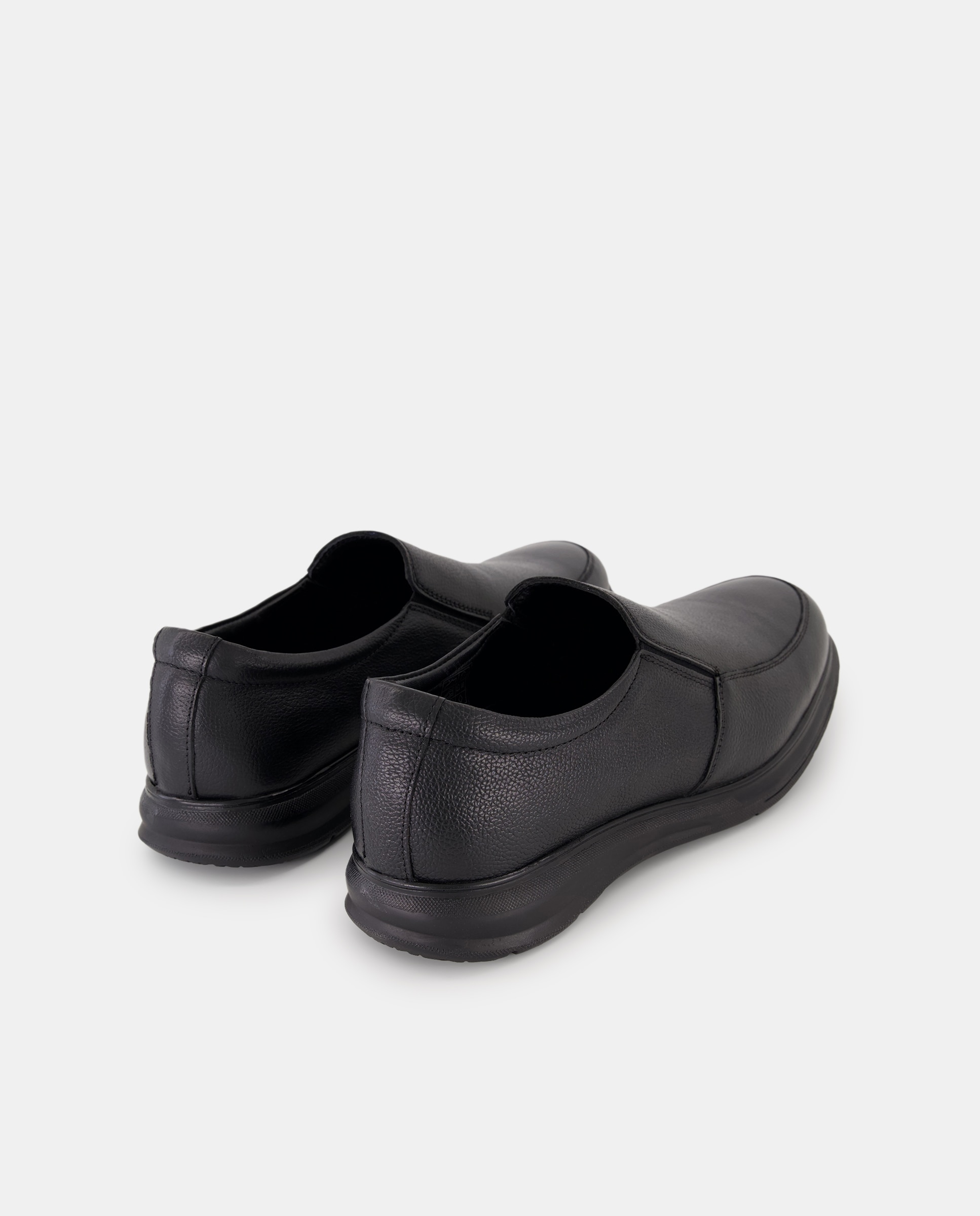 Mocassins em Pele Preto-3