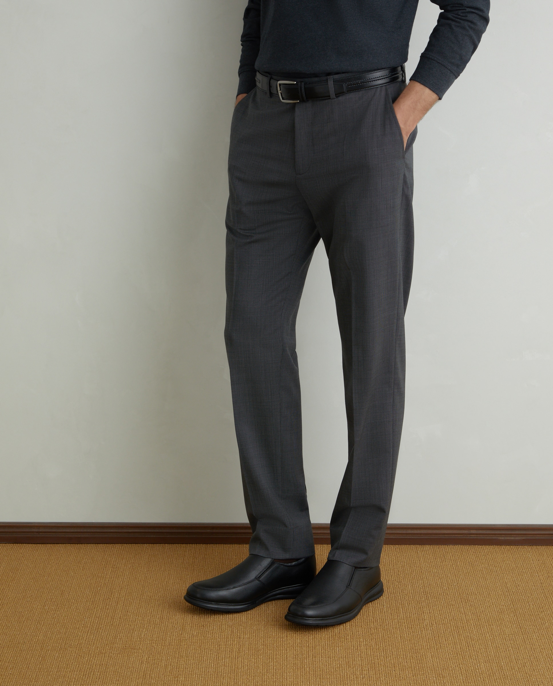 Mocassins em Pele Preto-6