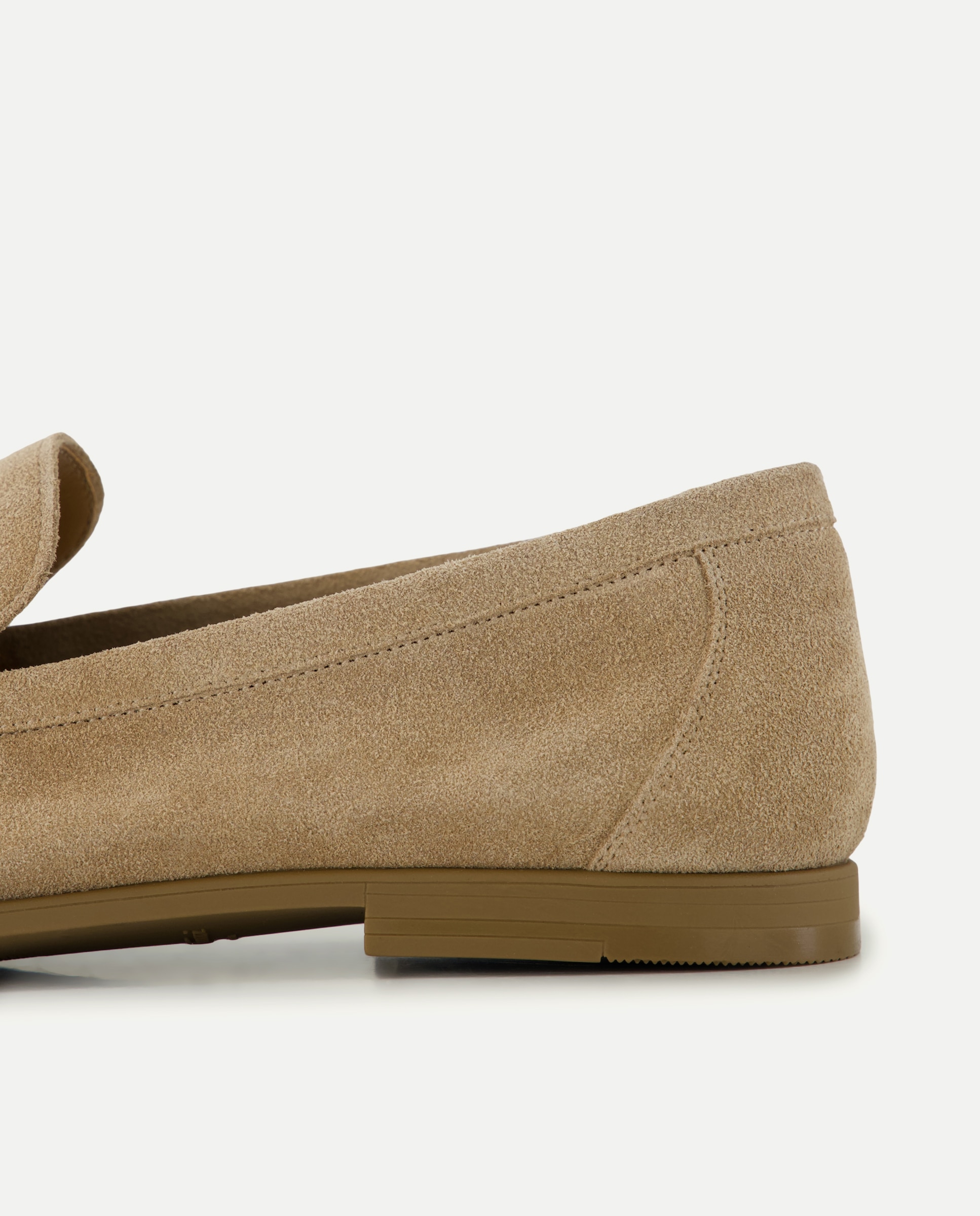 Mocassins em Pele com Sola de Borracha Castanho-pedra-5