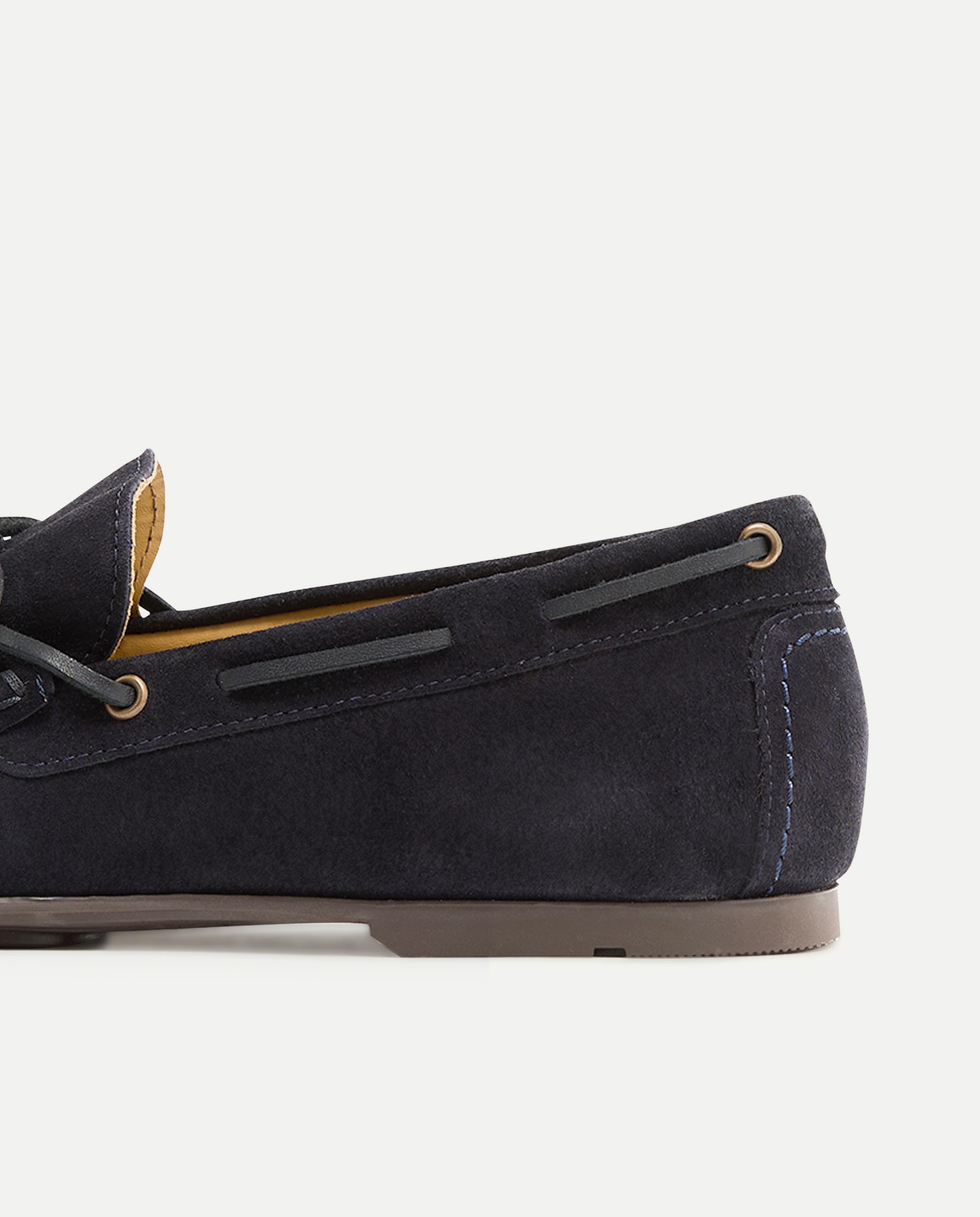 Mocassins em Camurça com Sola de Borracha Azul-marinho-5