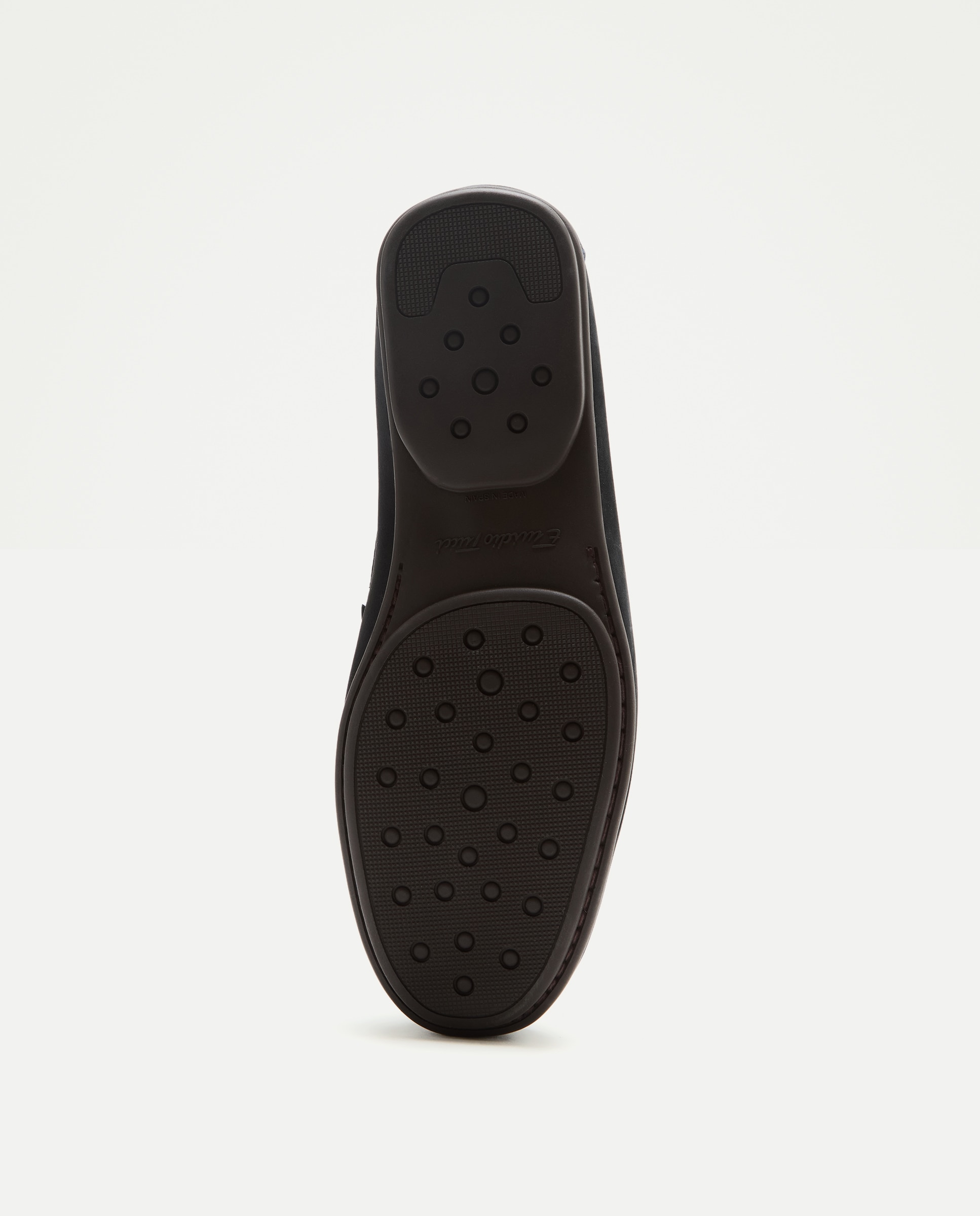 Mocassins em Nobuck com Sola de Borracha Azul-marinho-5