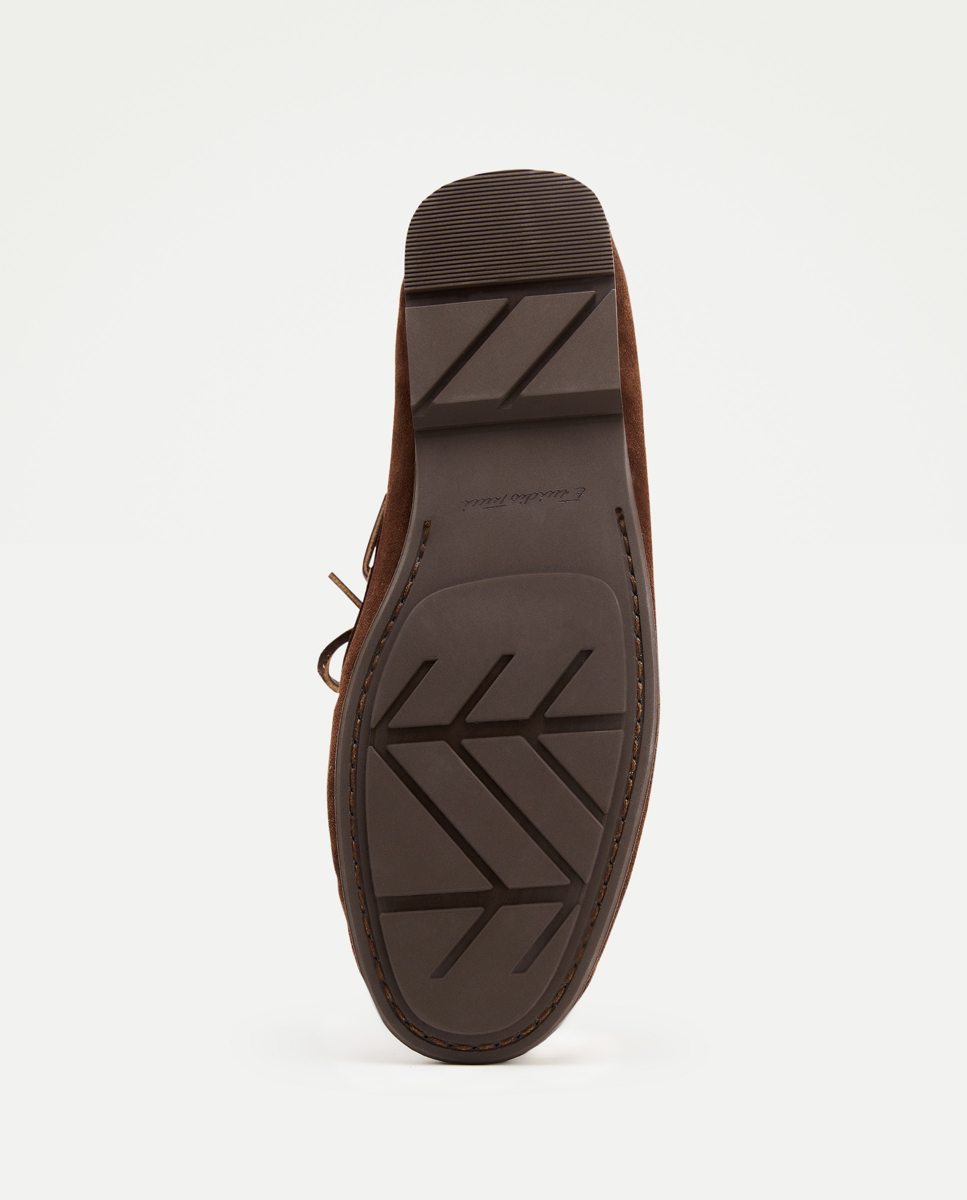 Mocassins em Camurça com Sola de Borracha Castanho-6