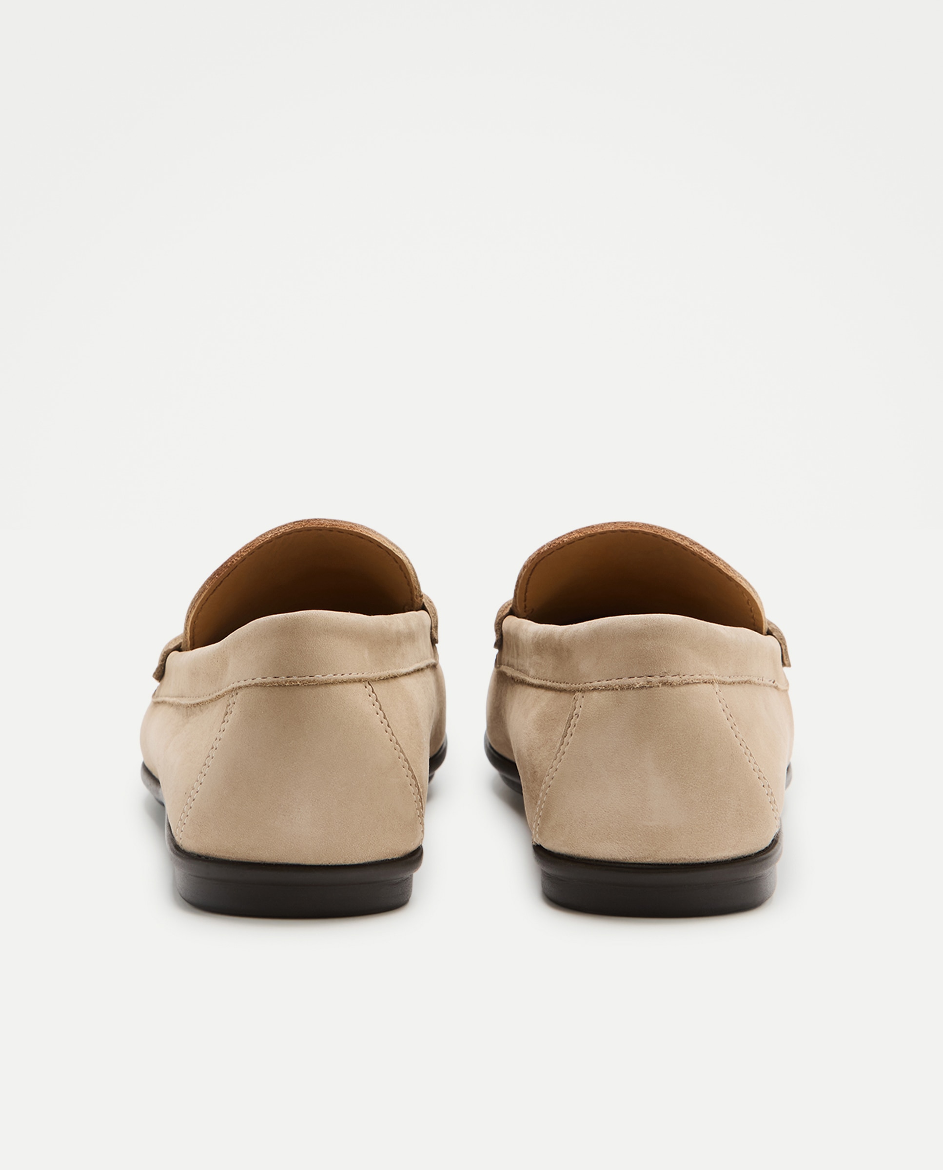 Mocassins em Nobuck com Sola de Borracha Taupe-3