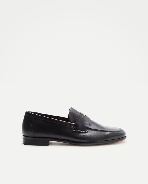 Mocasines hombre piel piso cuero