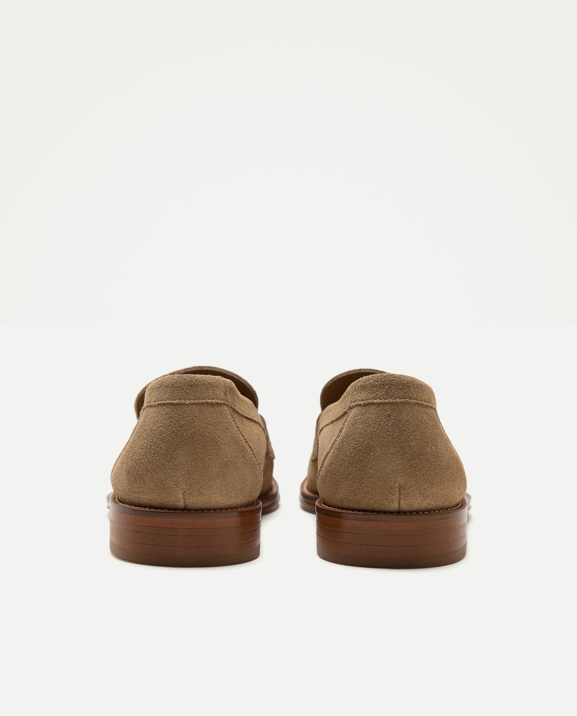 Mocassins em Pele com Sola de Couro Taupe-3