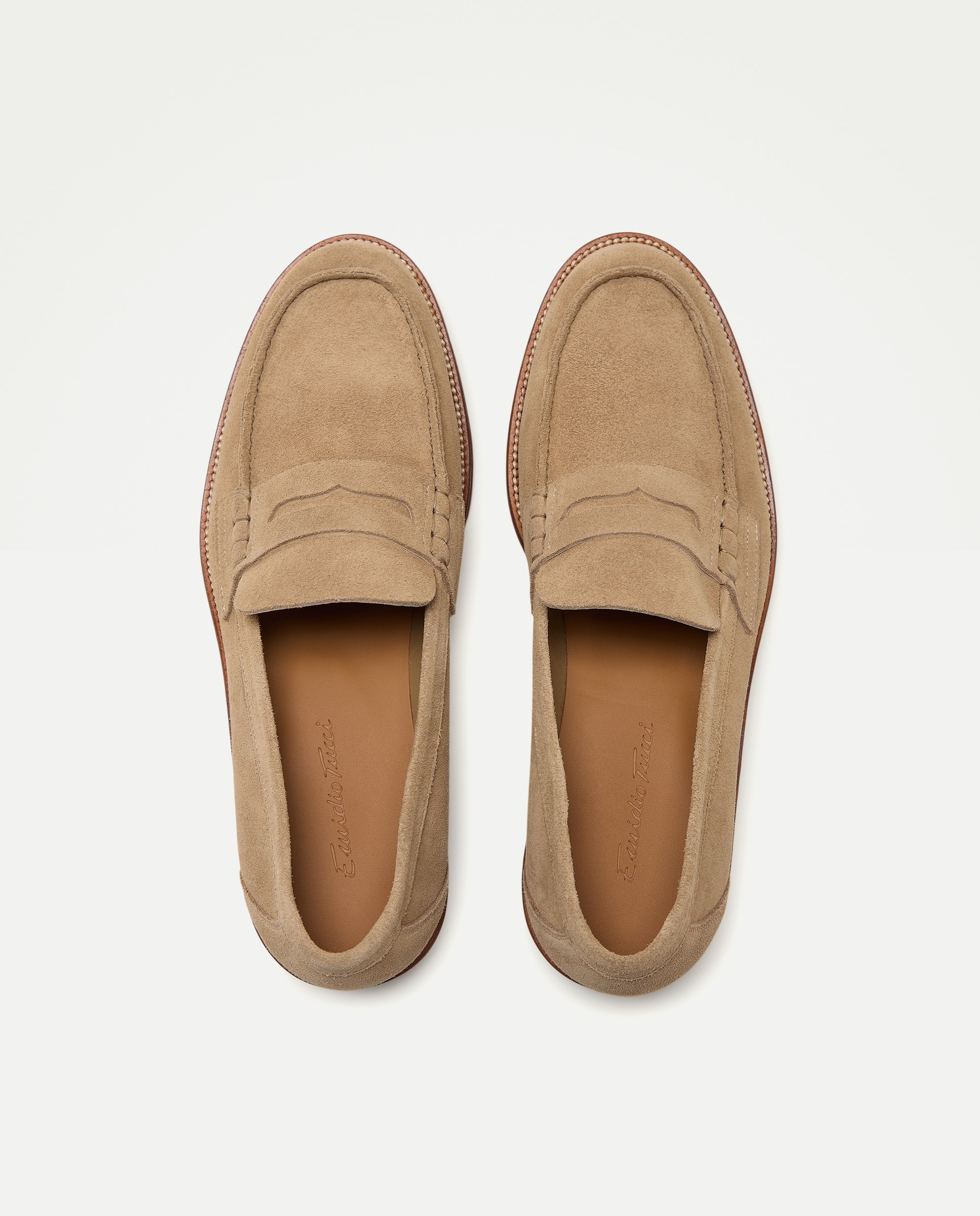 Mocassins em Pele com Sola de Couro Taupe-4