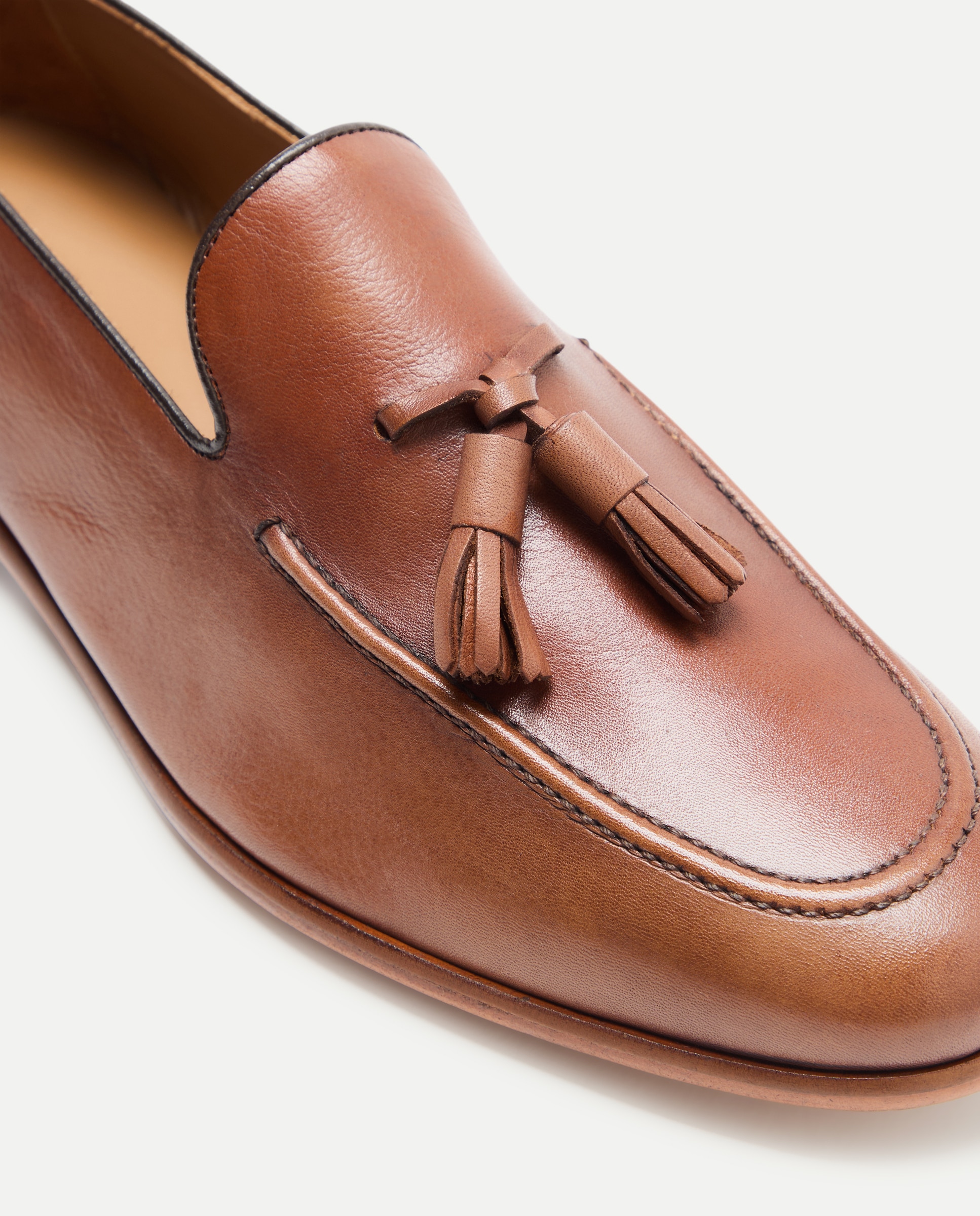 Mocassins em Pele com Sola de Couro Couro-5