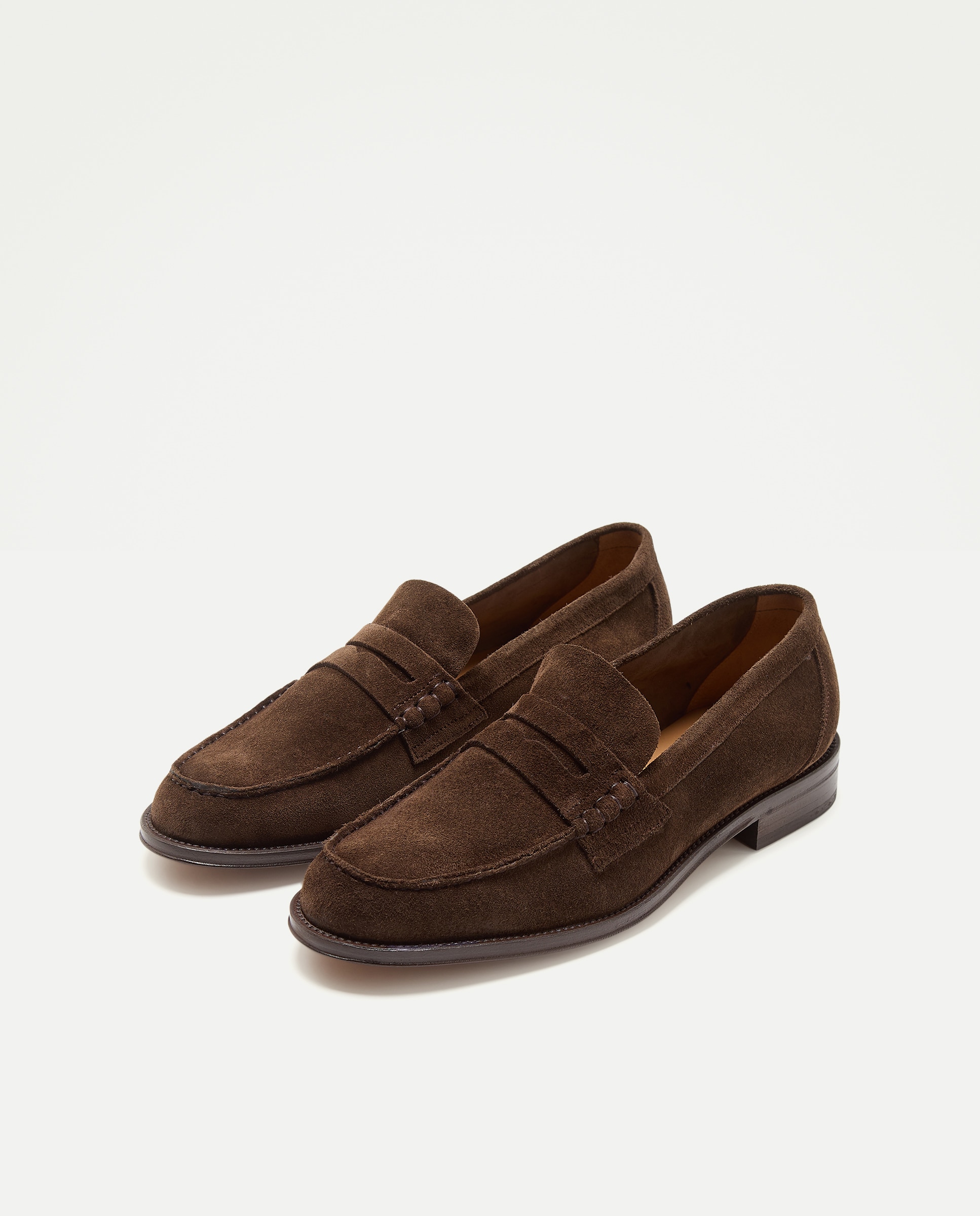 Mocassins em Camurça com Sola de Couro Castanho-2
