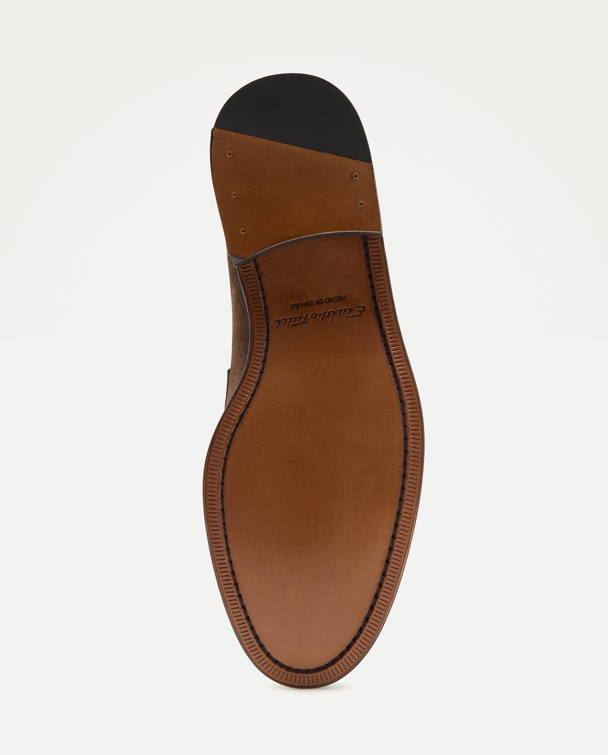 Mocassins em Camurça com Sola de Couro Castanho-6