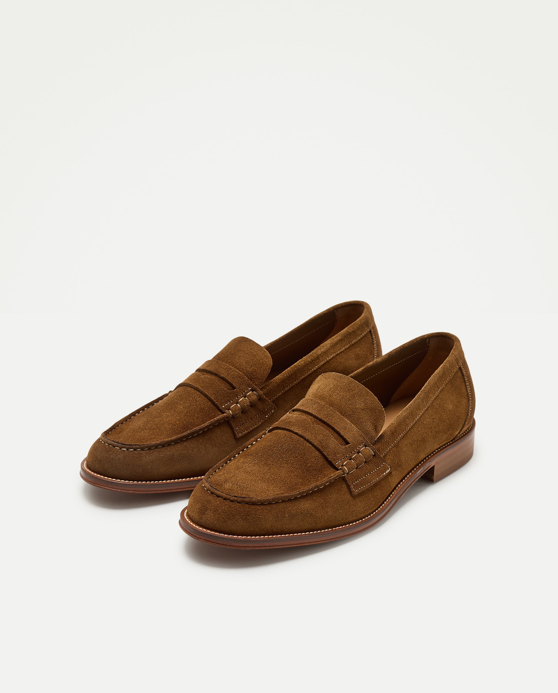 Mocassins em Camurça com Sola de Couro Couro-2