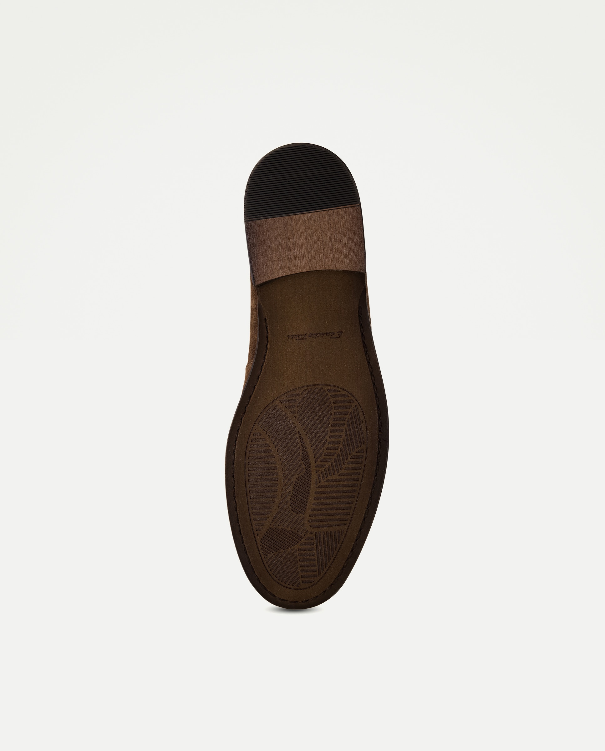 Mocassins de Camurça com Sola de Borracha Castanho-6