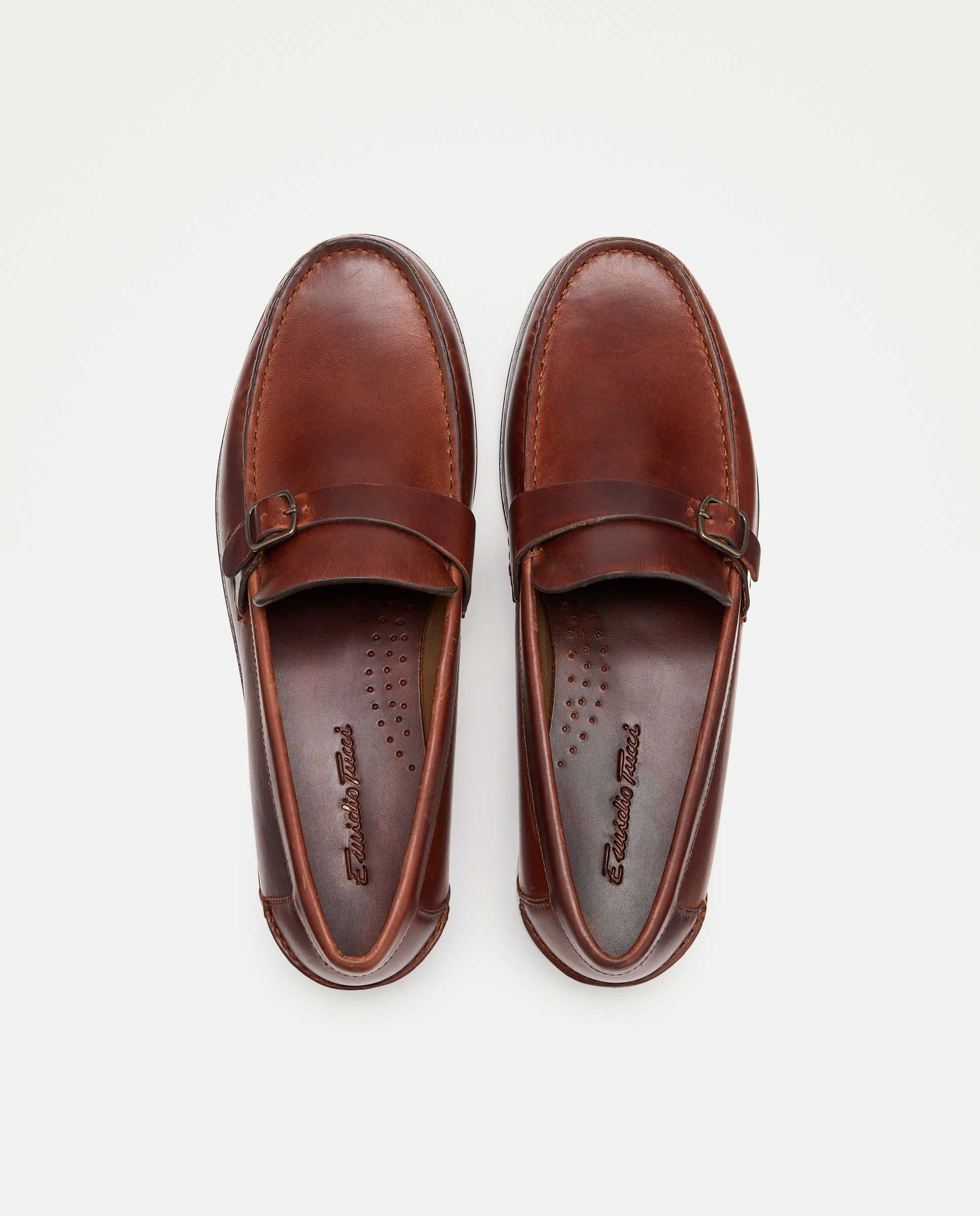 Mocasines de hombre con adorno - Emidio Tucci - Tostado Tostado-4