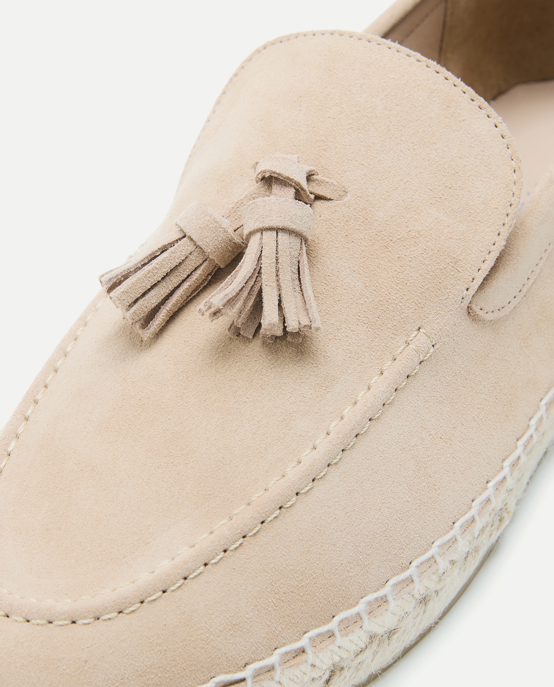 Alpercatas de Camurça com Sola de Juta Castanho-pedra-5