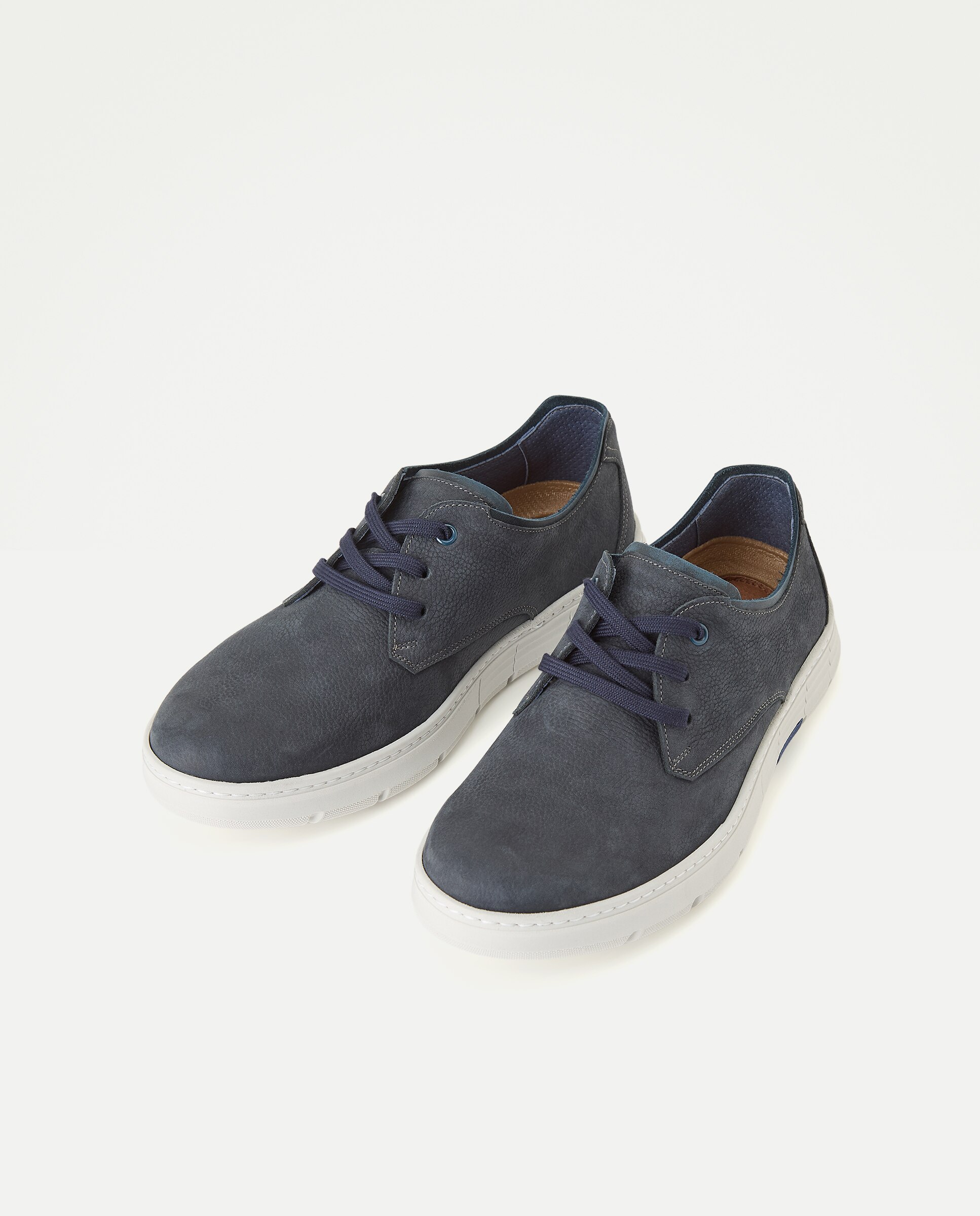 Sapatos de cordões de homem Azul-marinho-2