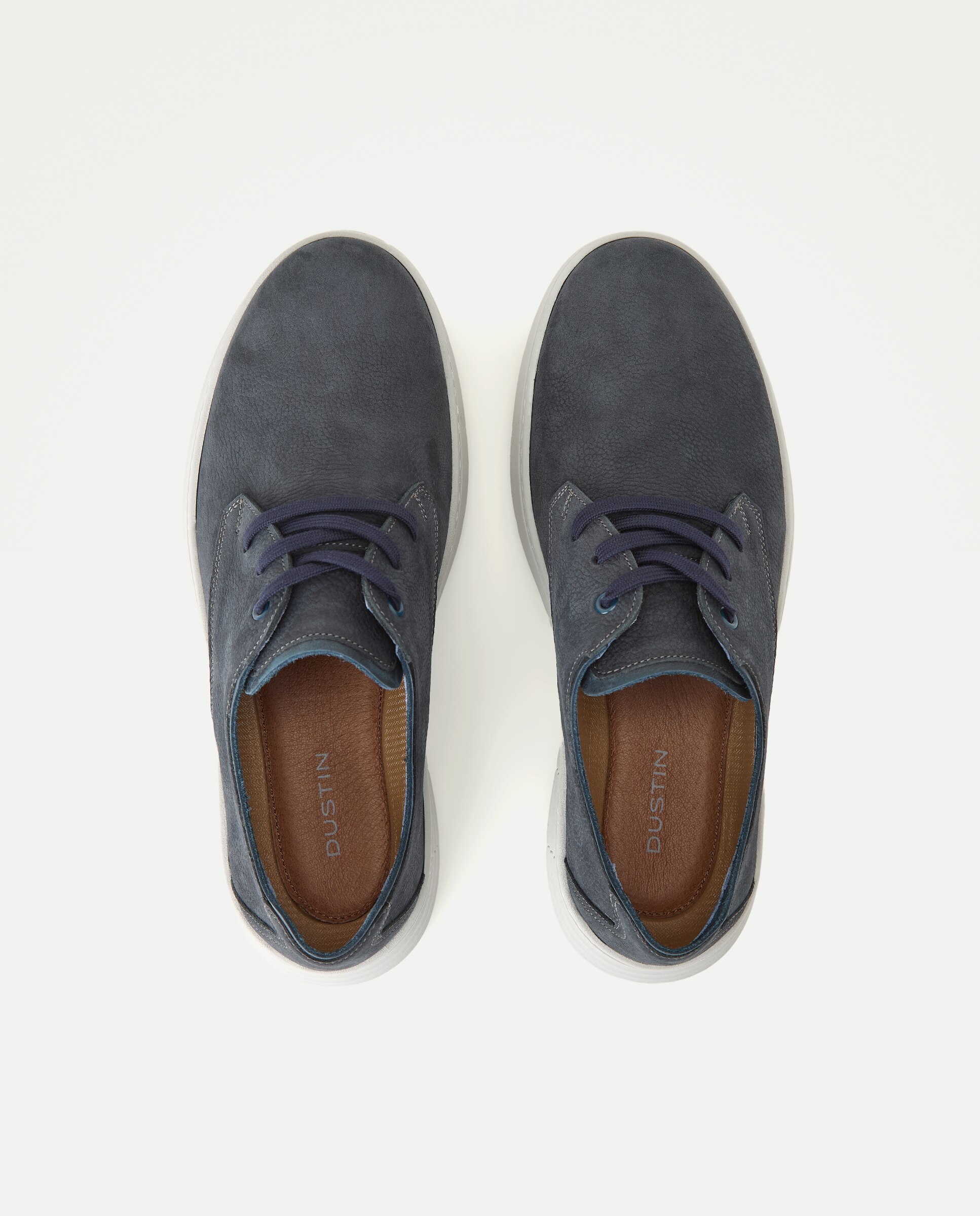 Sapatos de cordões de homem Azul-marinho-4