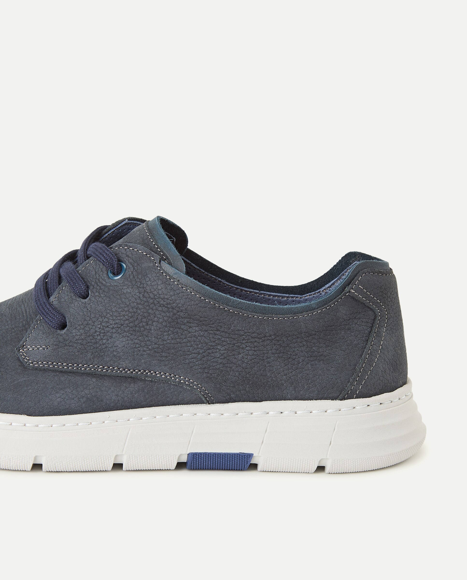 Sapatos de cordões de homem Azul-marinho-5