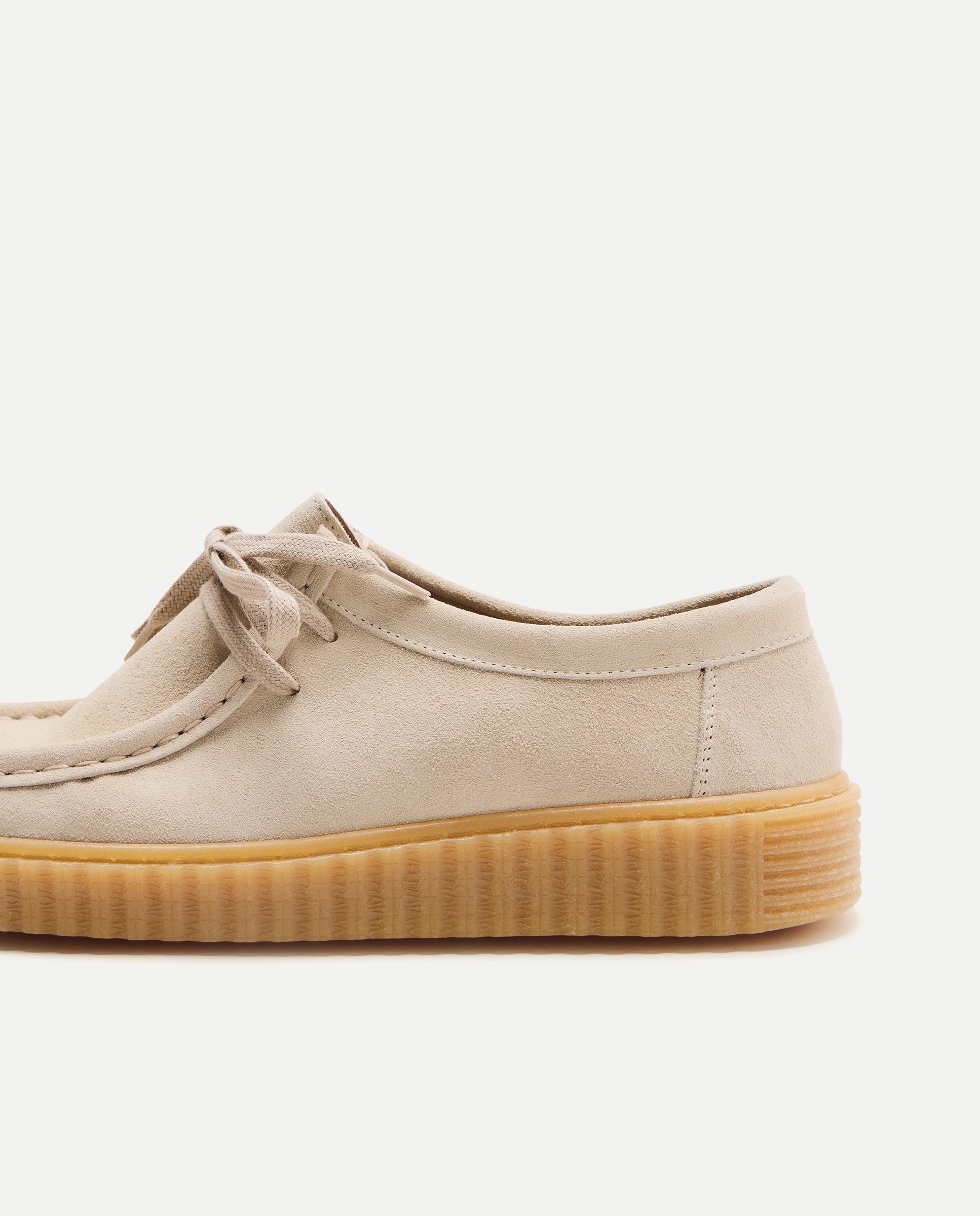 Sapatos Wallabee de homem Branco-gelo-5