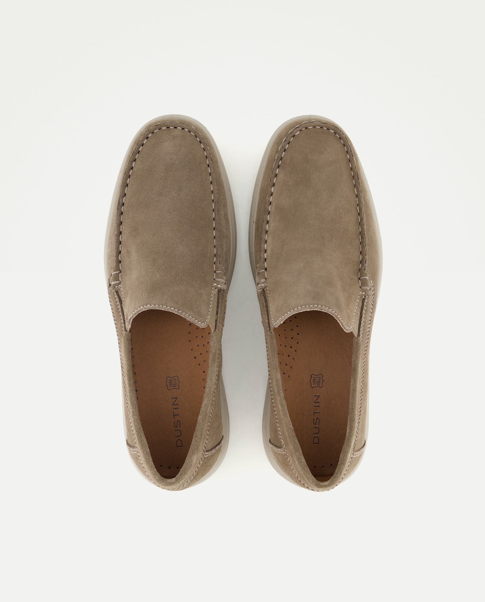 Mocassins de homem Taupe-4