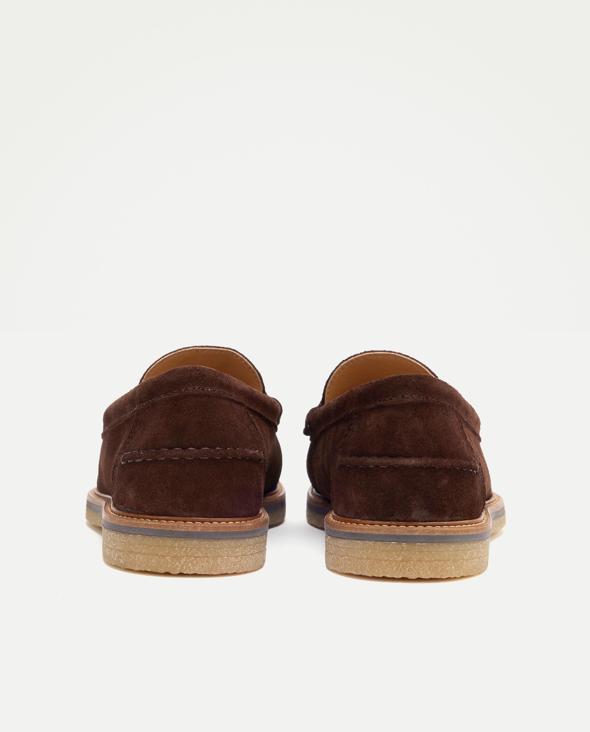 Mocassins de homem em pele Castanho-3