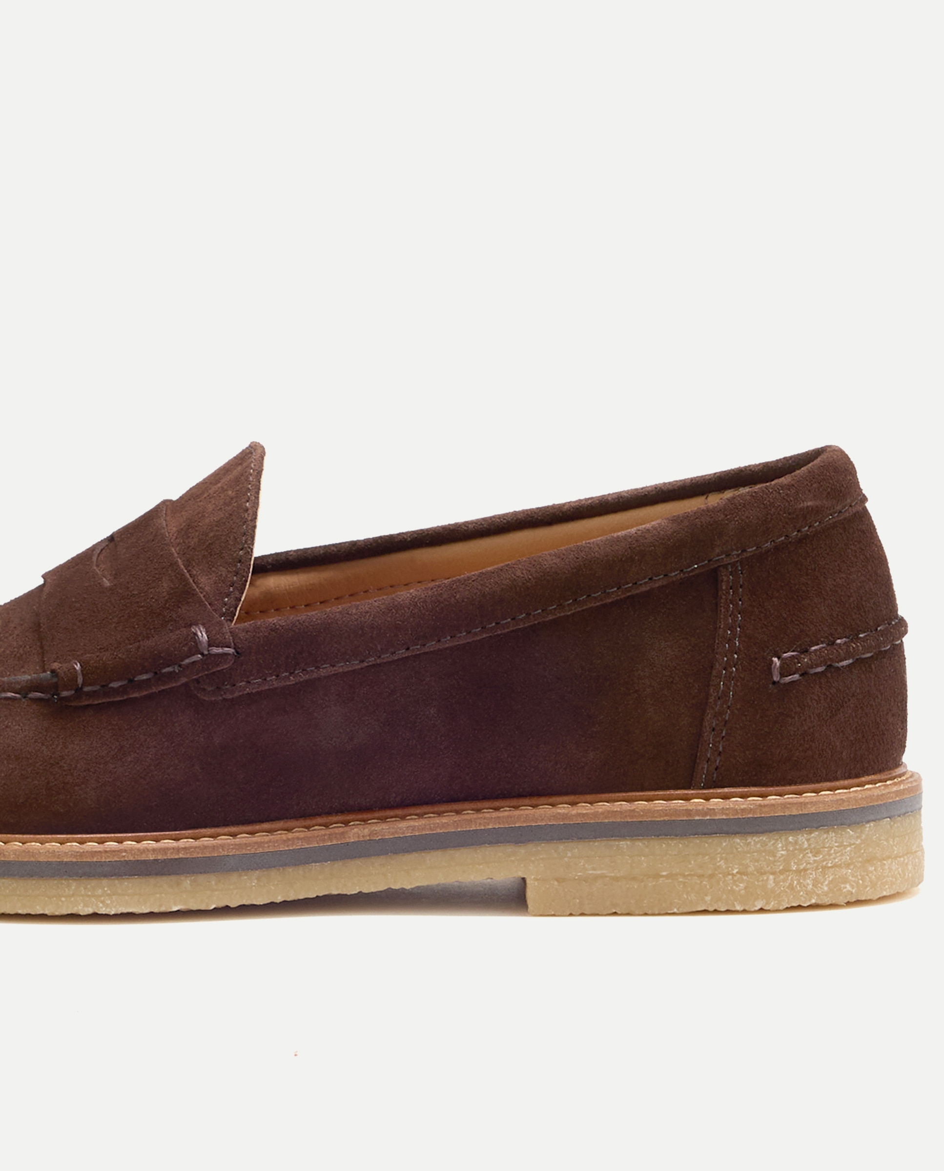 Mocassins de homem em pele Castanho-5