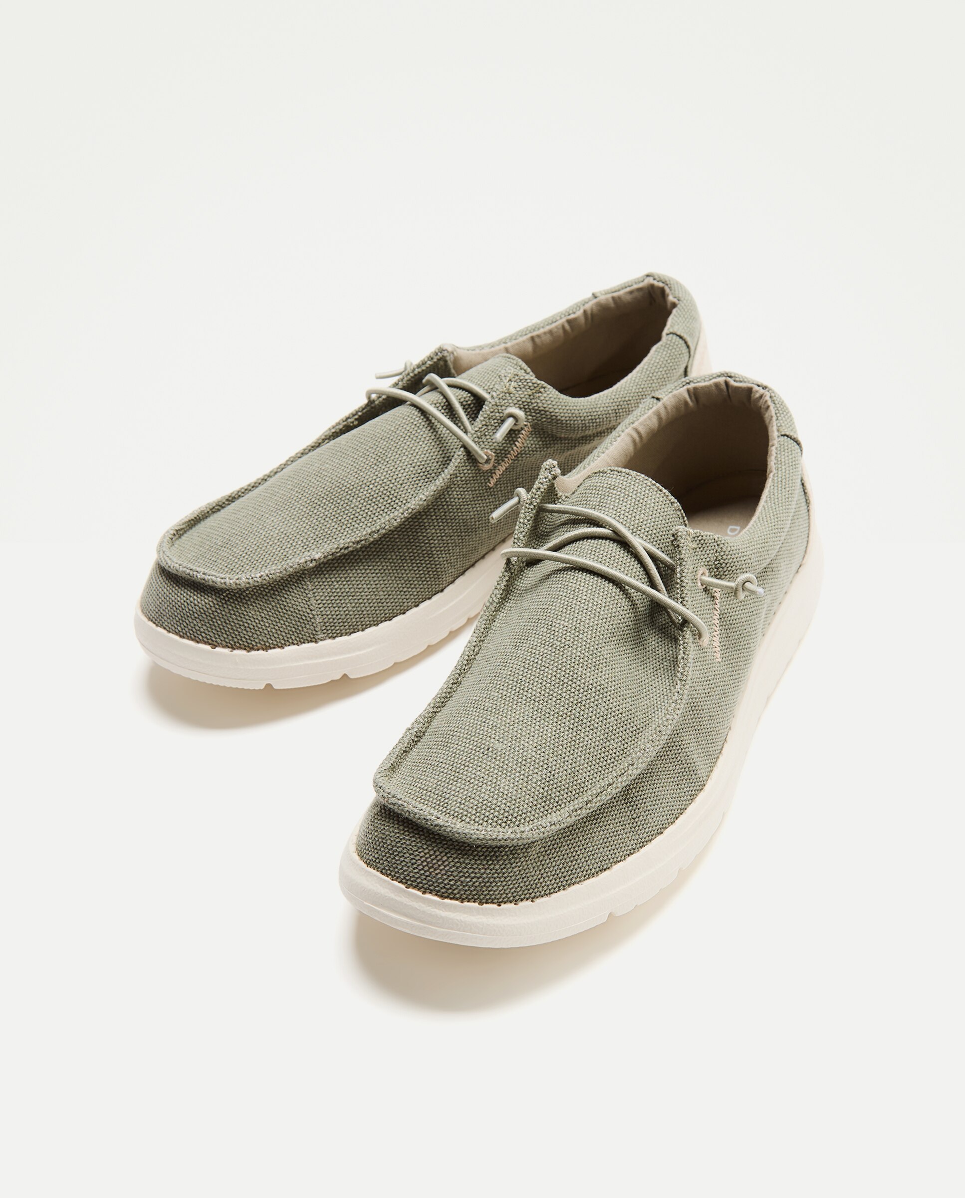 Sapatos Wallabee 520 Caqui-2