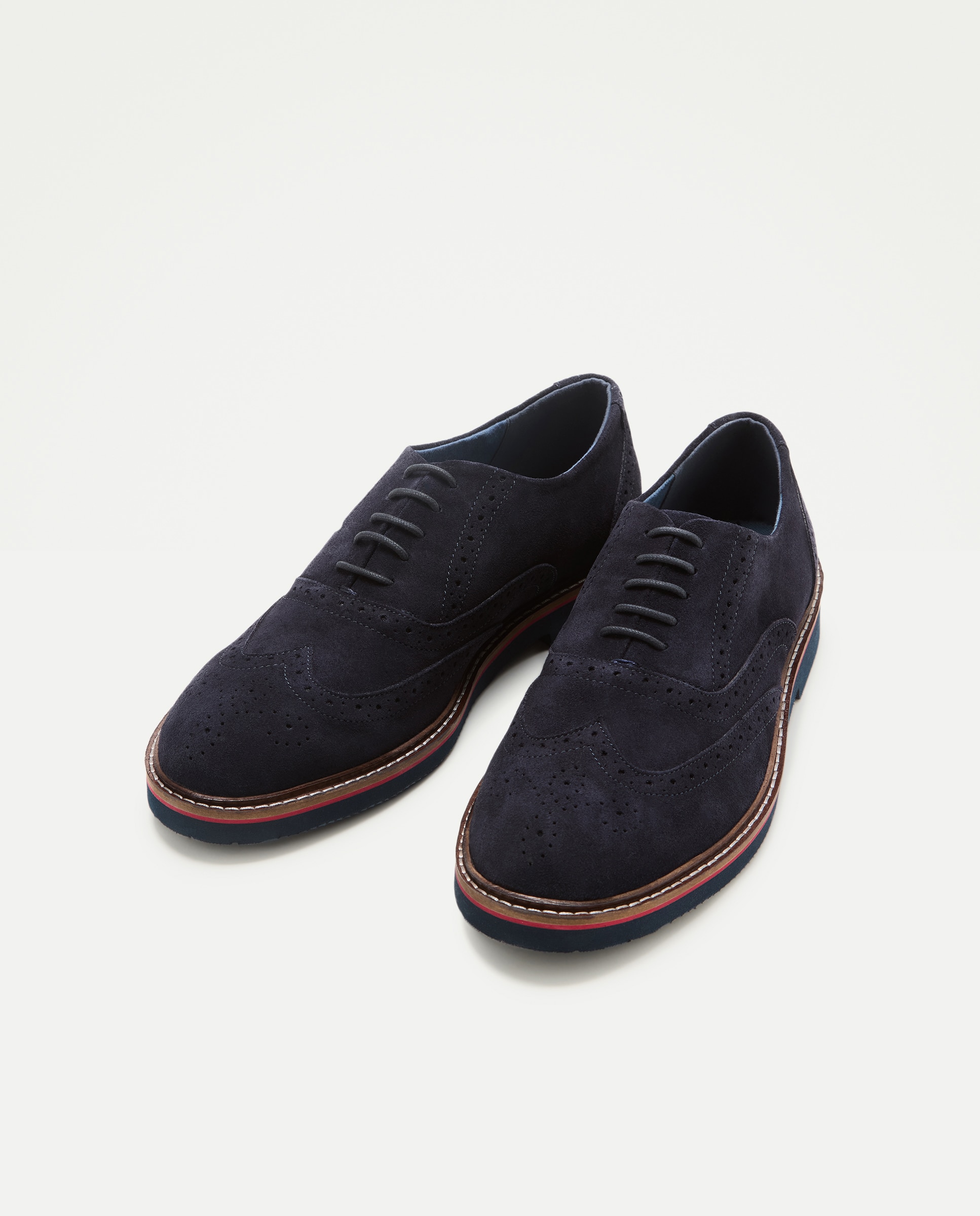 Sapatos Oxford em Pele 400 Azul-2