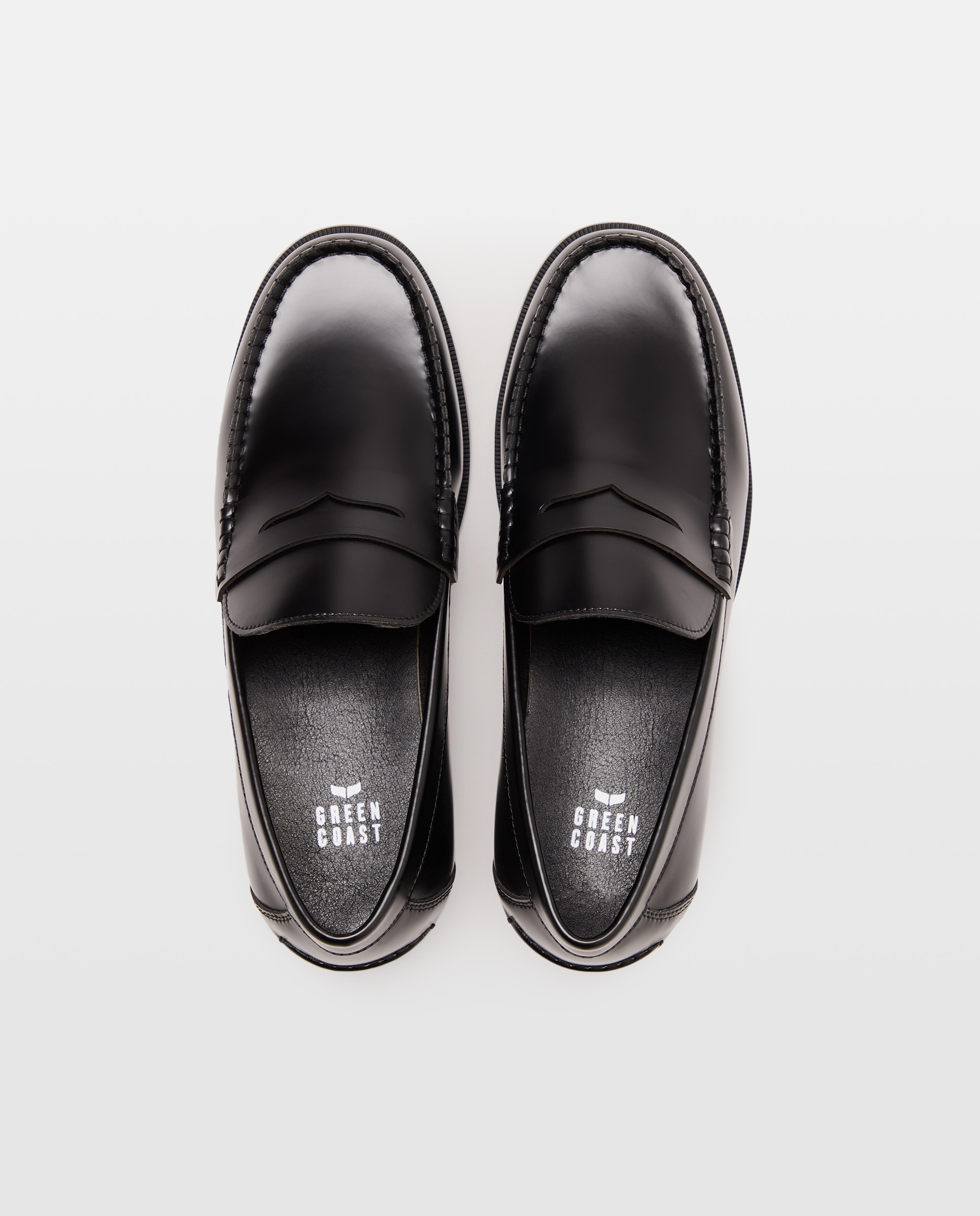 Mocassins em Pele Preto-4