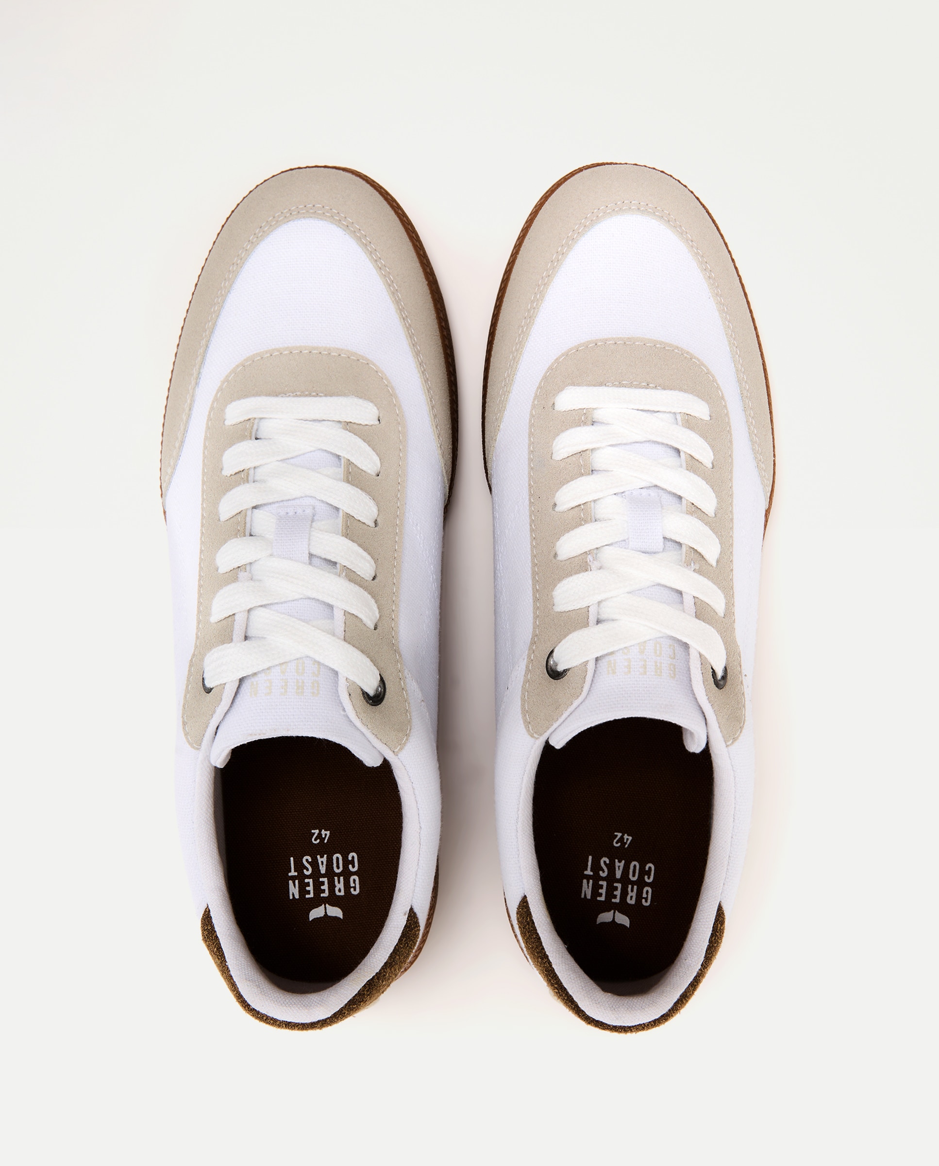 Sapatilhas Desportivas de Lona Branco-4
