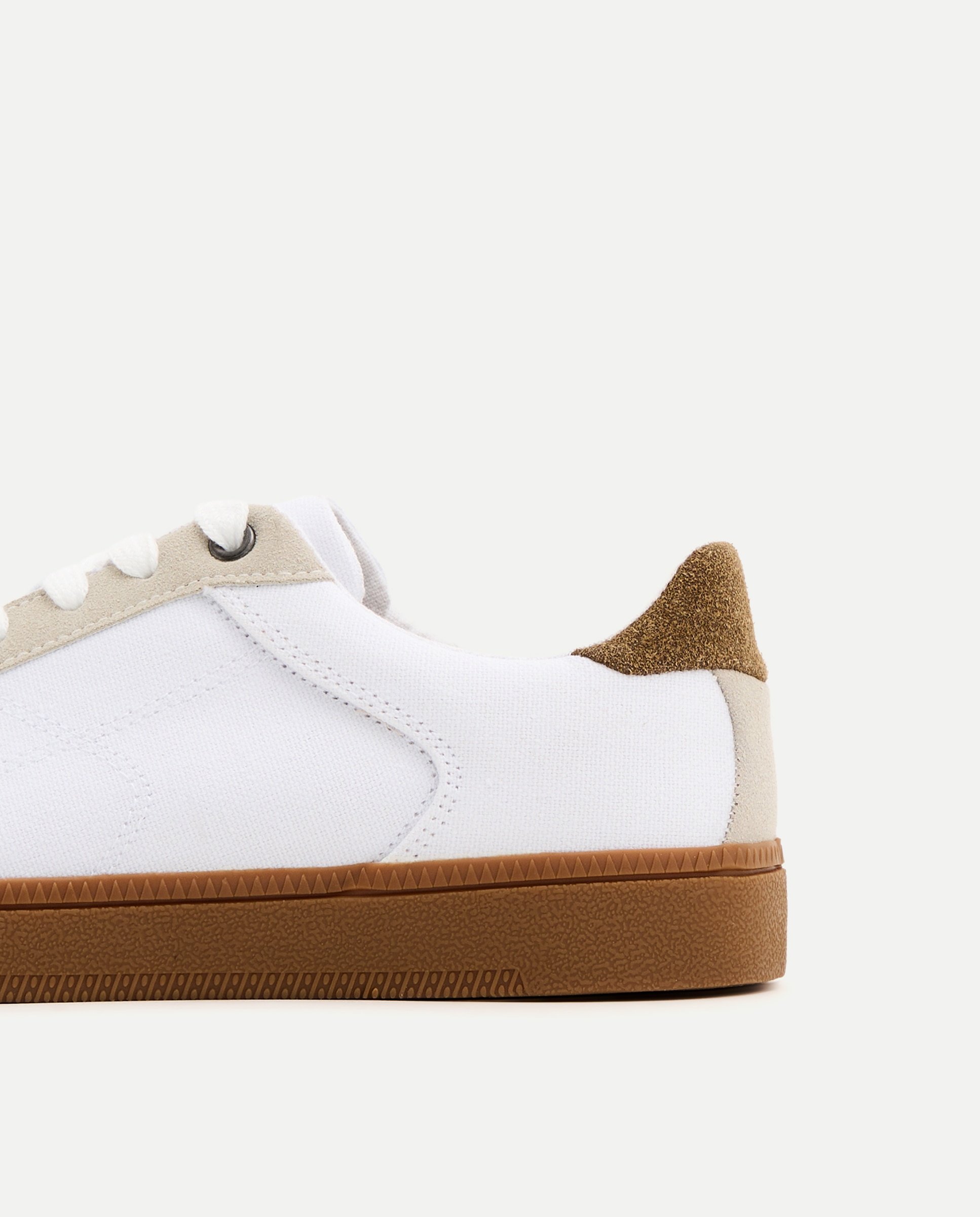Sapatilhas Desportivas de Lona Branco-5