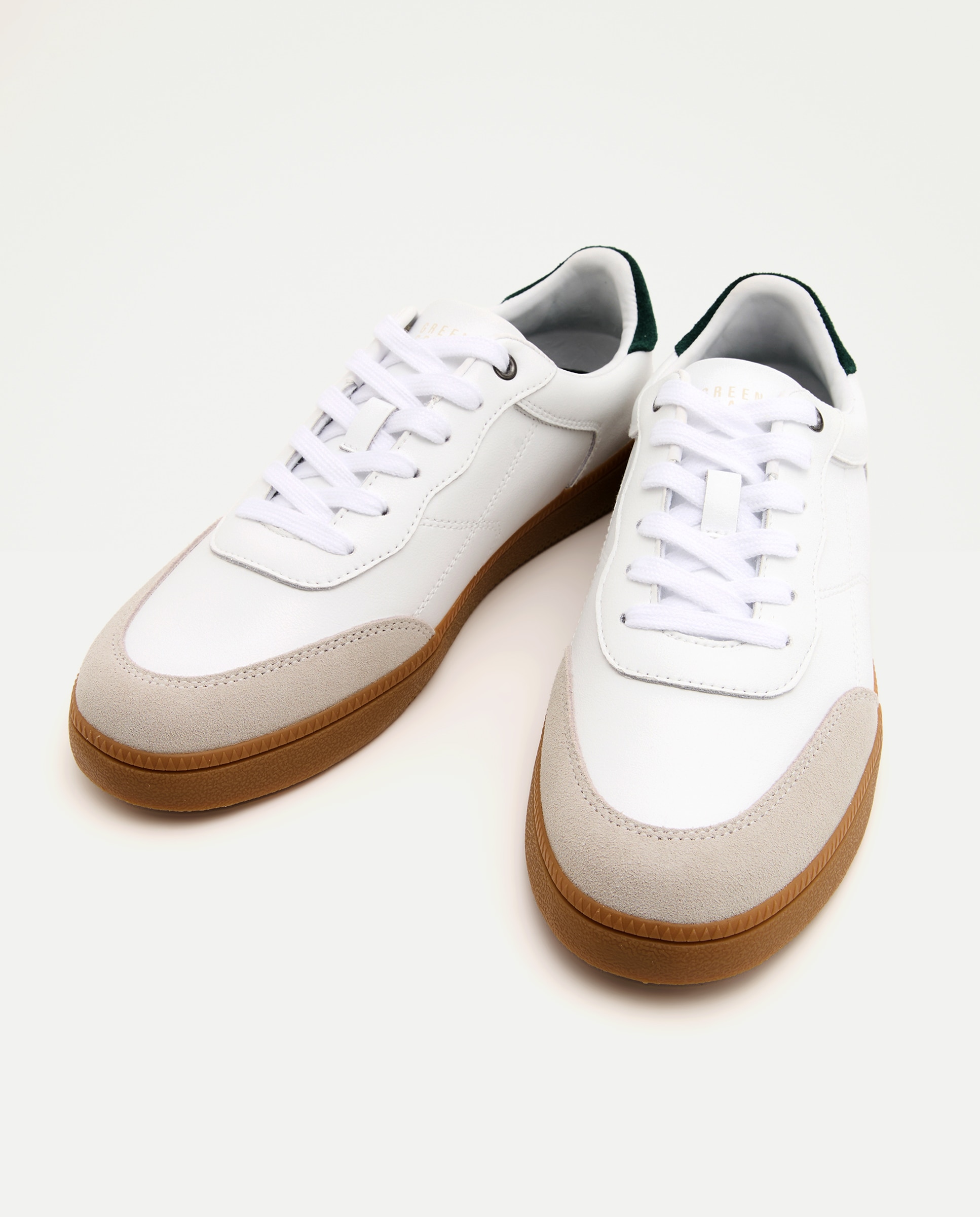 Sapatilhas Desportivas em Pele Branco-2