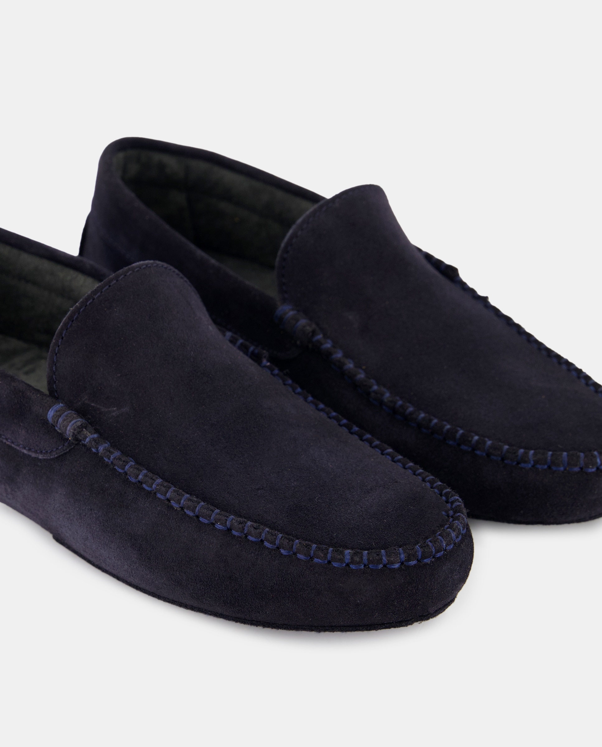 Mocassins em Croute Azul-marinho-5