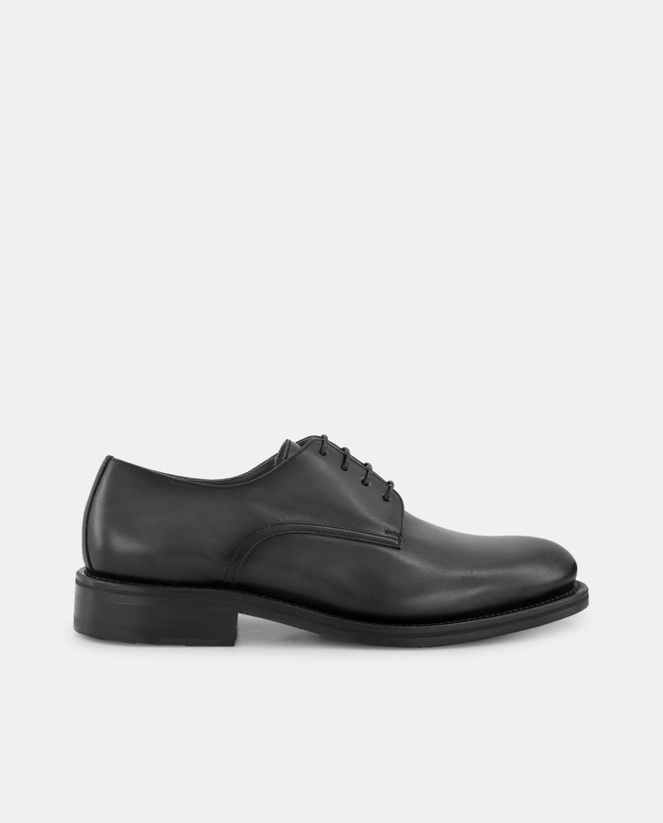 Imagem 0 de Sapatos de Atacadores de Pala Lisa em Pele de Construção Goodyear