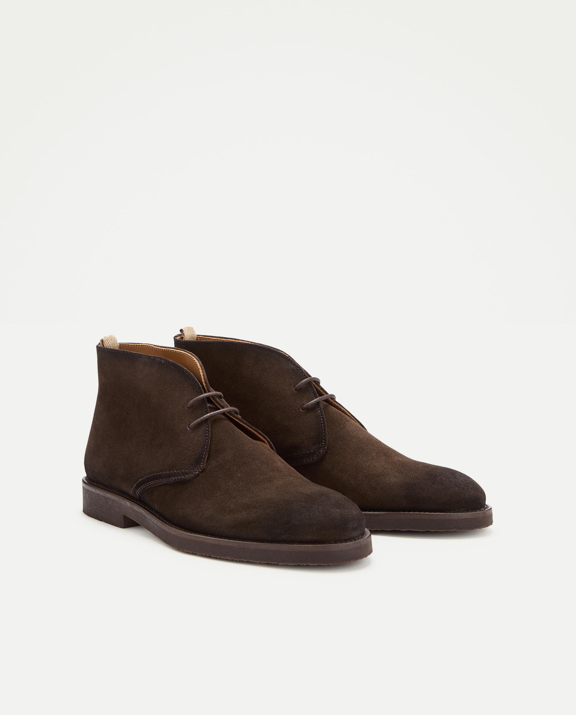 Botas com Atacadores Castanho-2